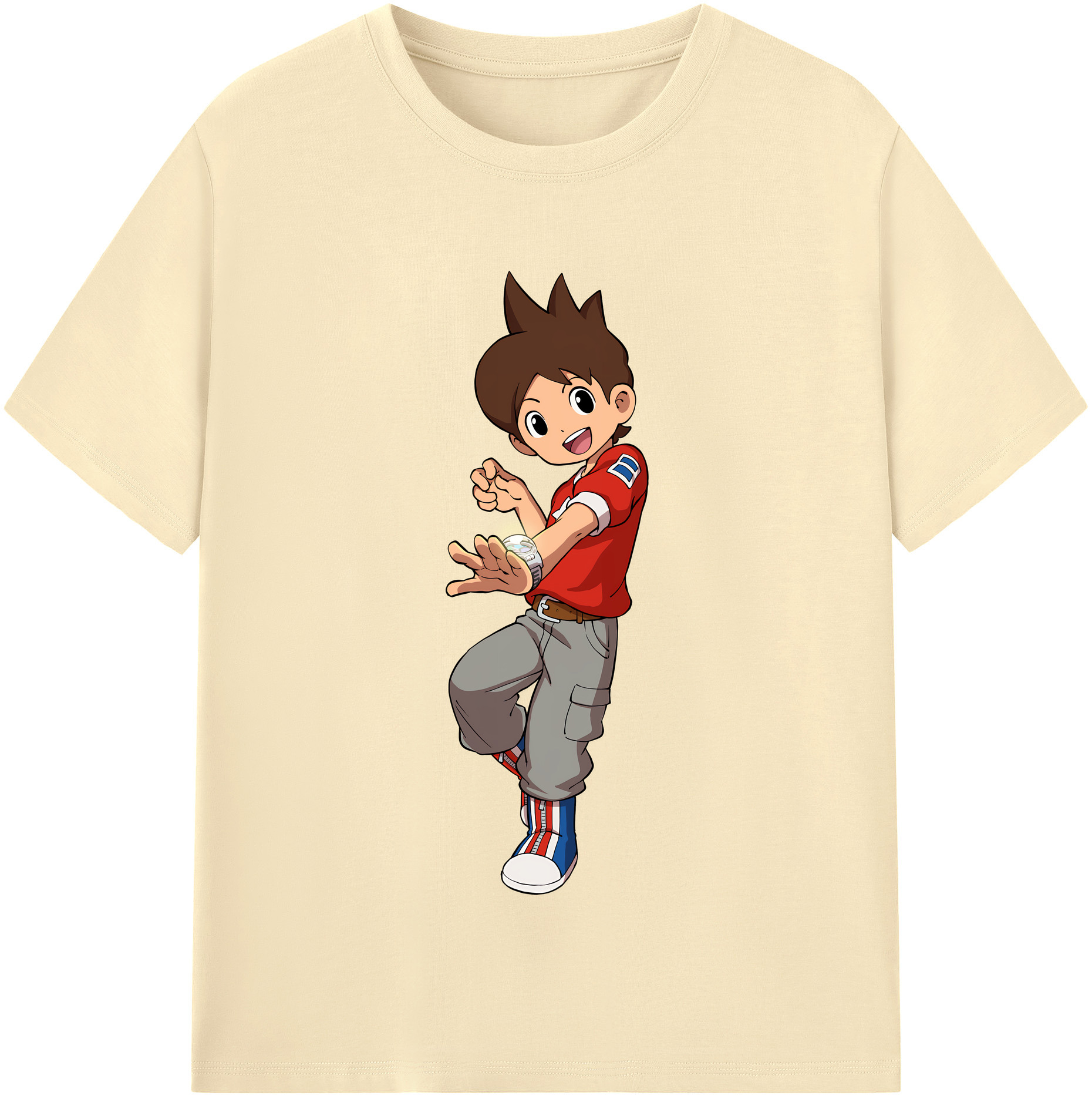 （画像用） 妖怪ウォッチ Yo-kai Watch 綿100％半袖Tシャツ（フロントプリント）