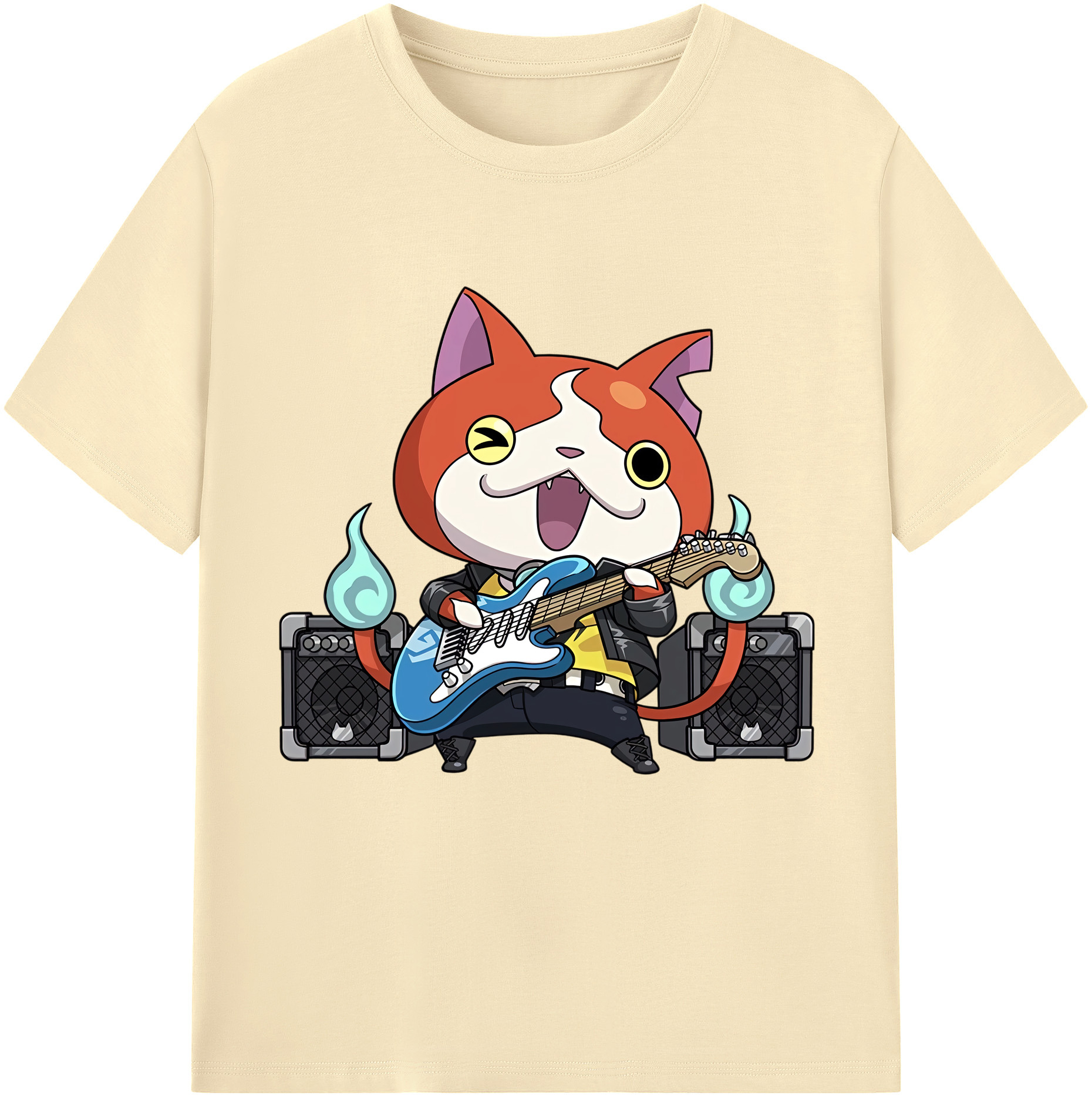 （画像用） 妖怪ウォッチ Yo-kai Watch 綿100％半袖Tシャツ（フロントプリント）