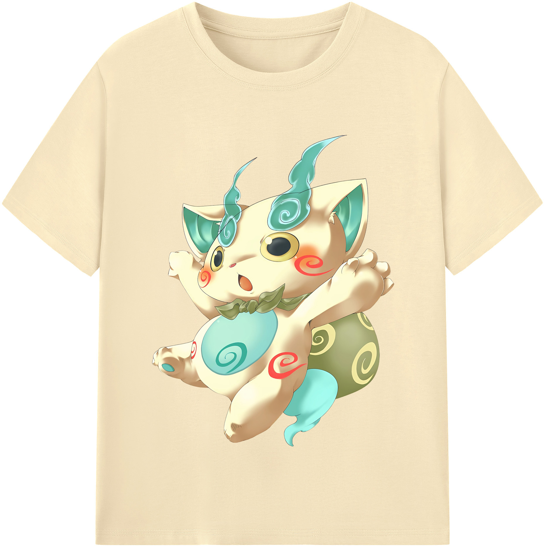 （画像用） 妖怪ウォッチ Yo-kai Watch 綿100％半袖Tシャツ（フロントプリント）