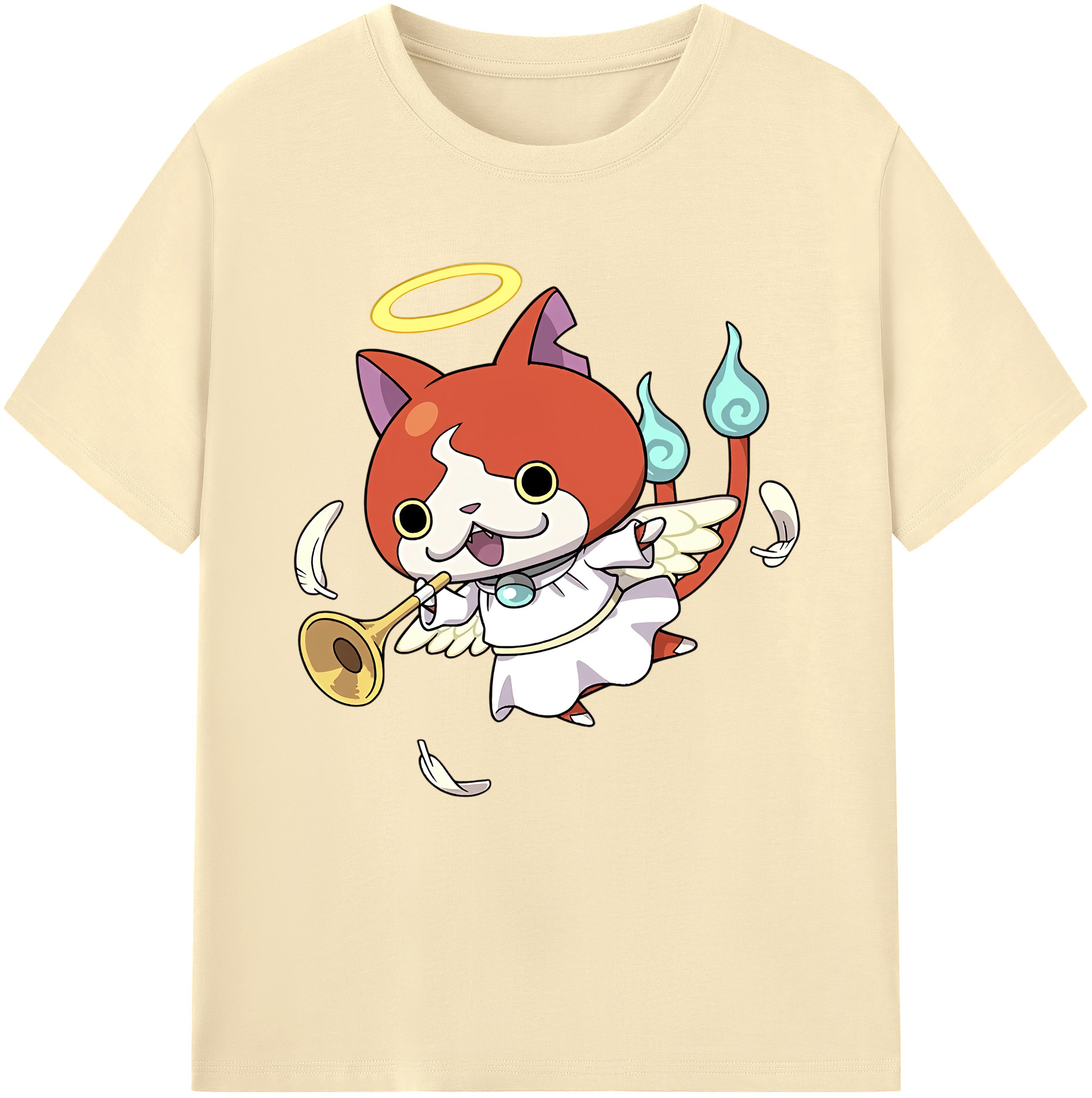 （画像用） 妖怪ウォッチ Yo-kai Watch 綿100％半袖Tシャツ（フロントプリント）
