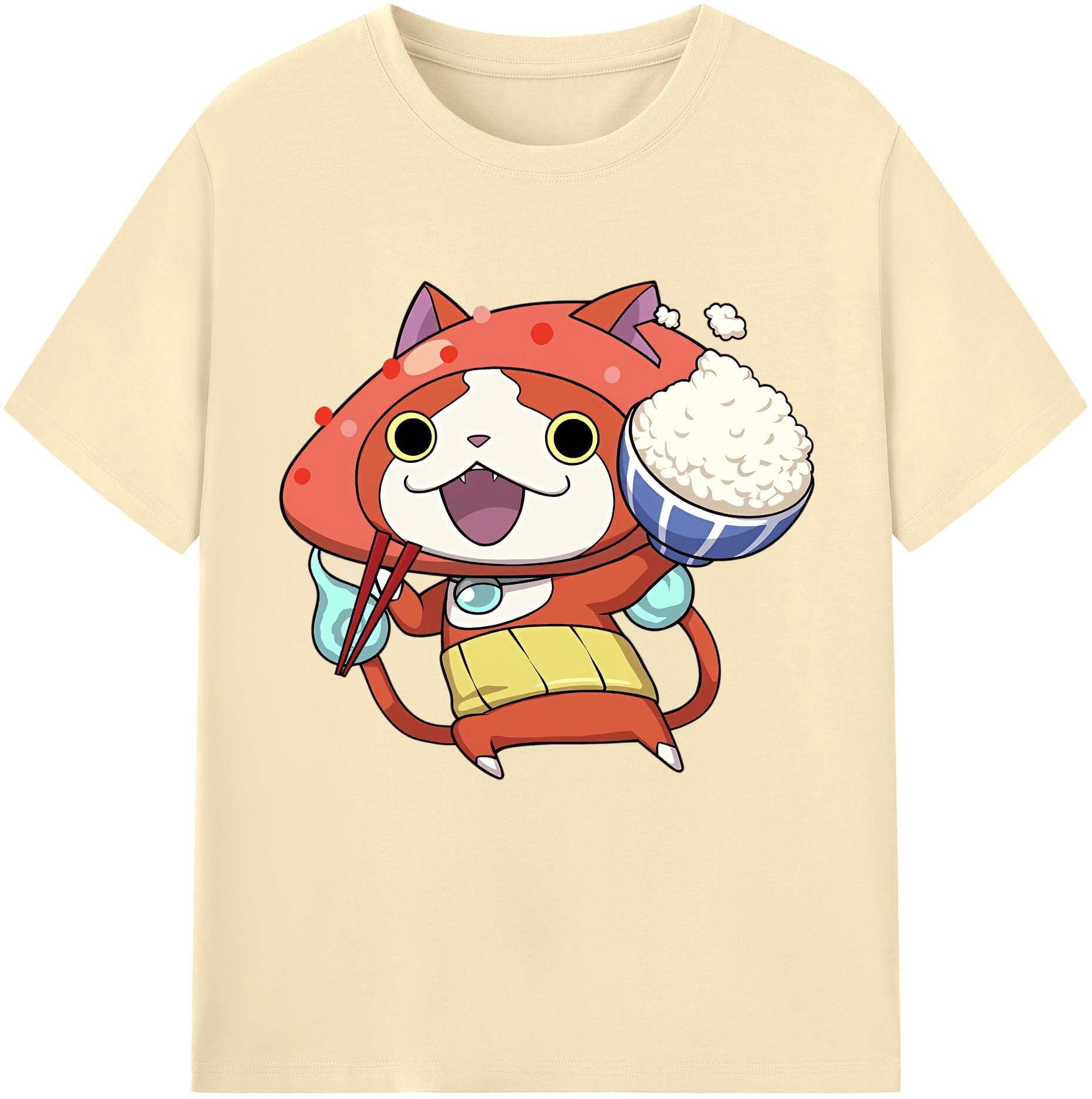 （画像用） 妖怪ウォッチ Yo-kai Watch 綿100％半袖Tシャツ（フロントプリント）