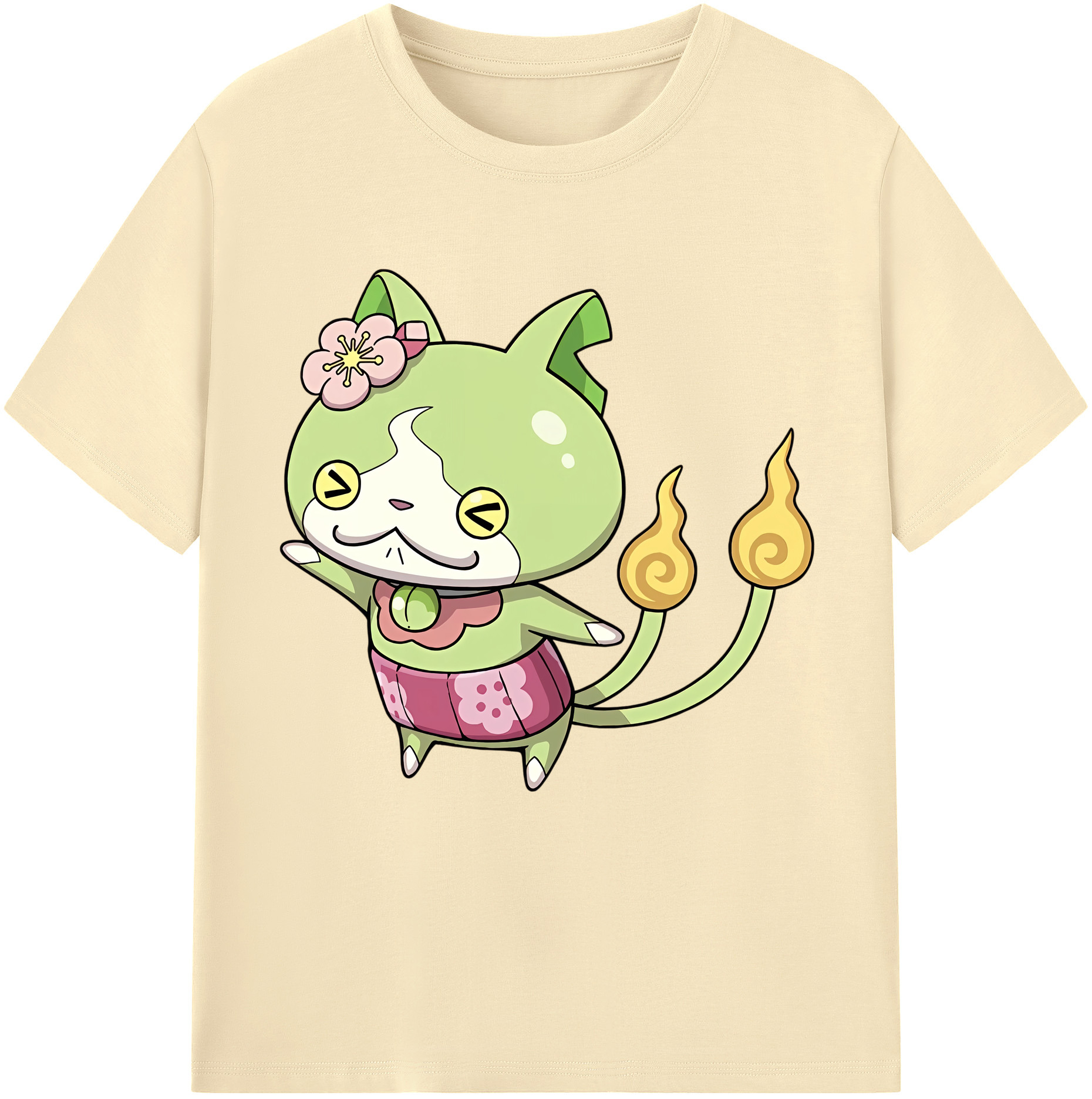 （画像用） 妖怪ウォッチ Yo-kai Watch 綿100％半袖Tシャツ（フロントプリント）