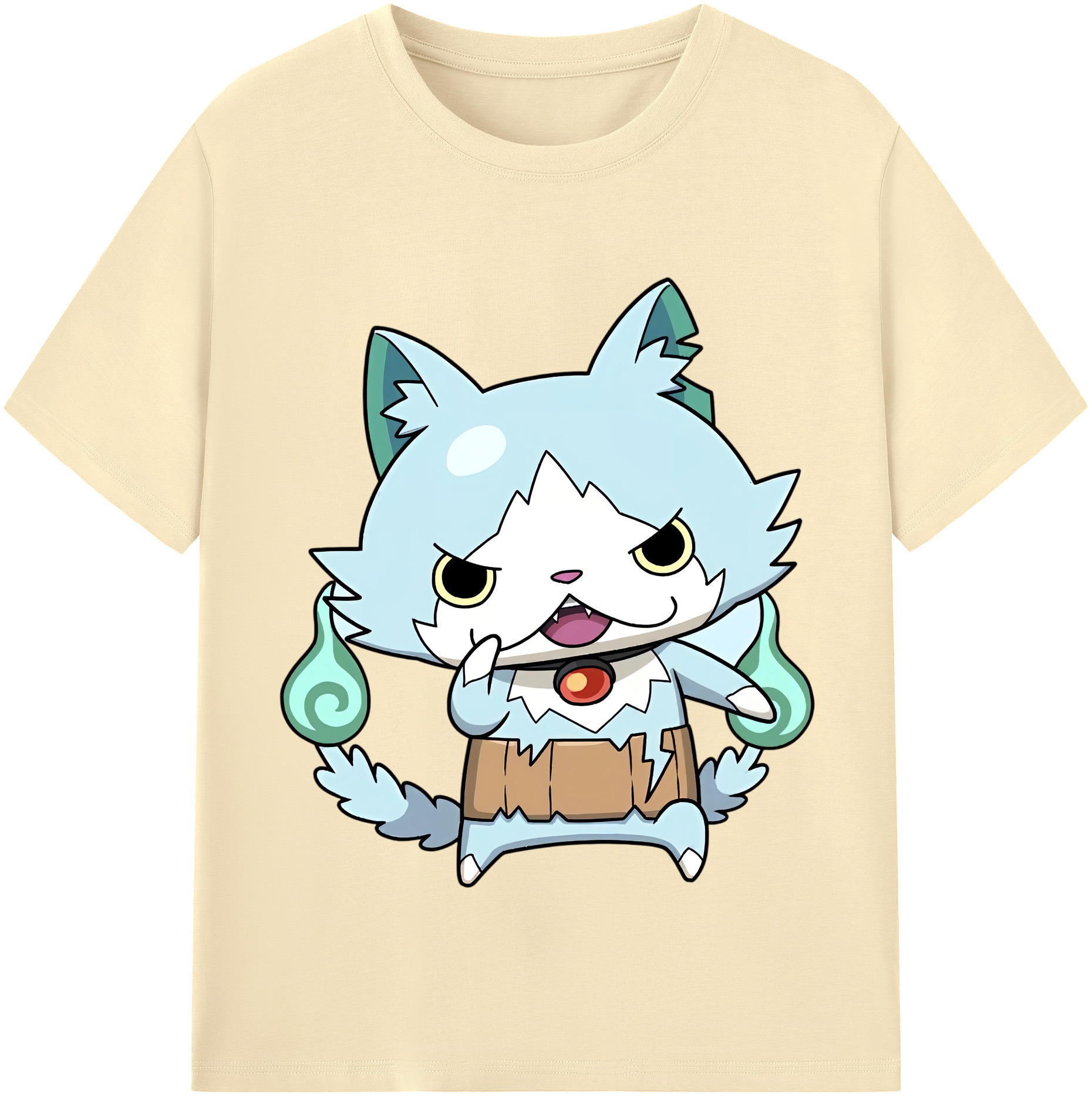 （画像用） 妖怪ウォッチ Yo-kai Watch 綿100％半袖Tシャツ（フロントプリント）