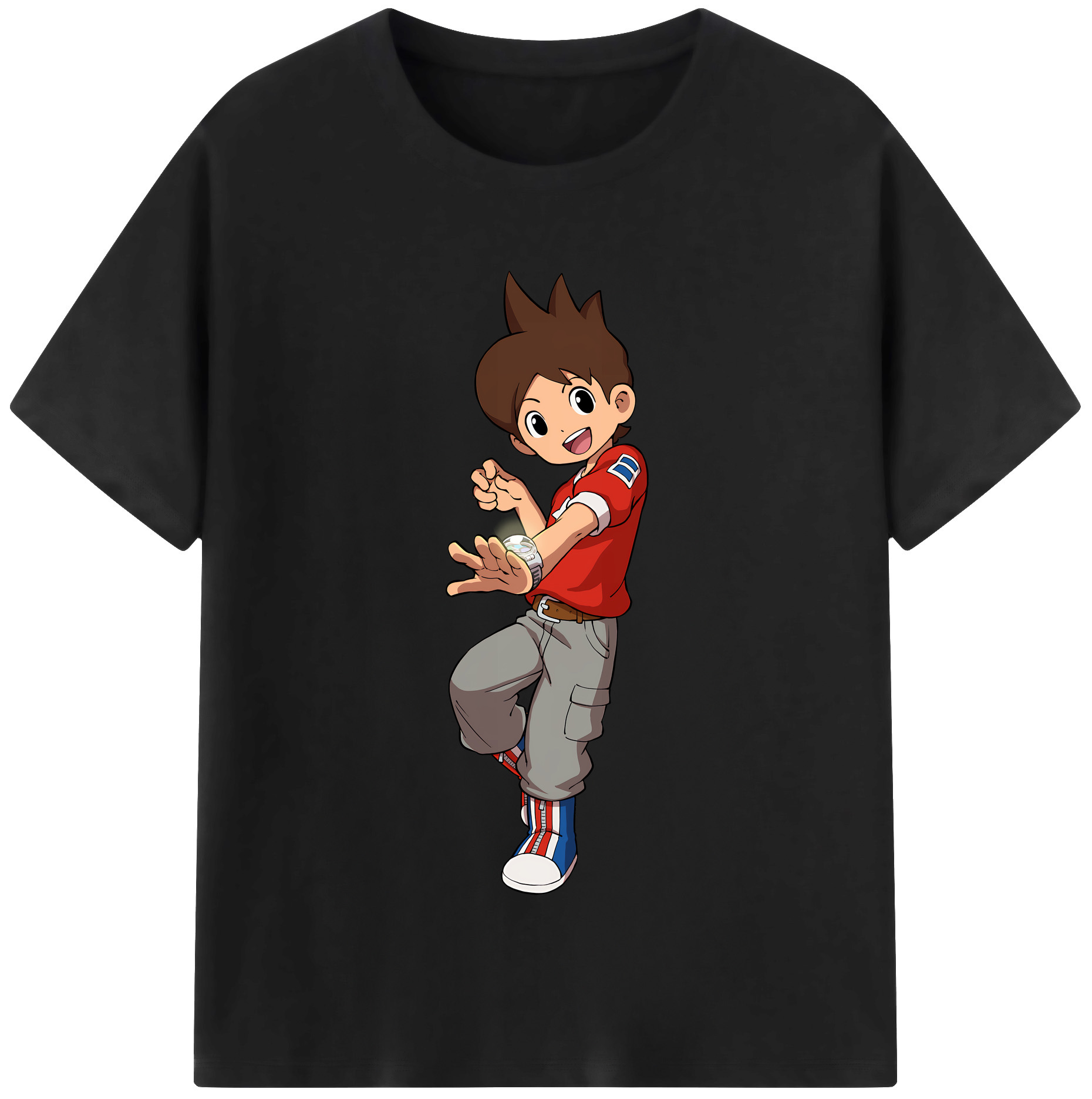 （画像用） 妖怪ウォッチ Yo-kai Watch 綿100％半袖Tシャツ（フロントプリント）