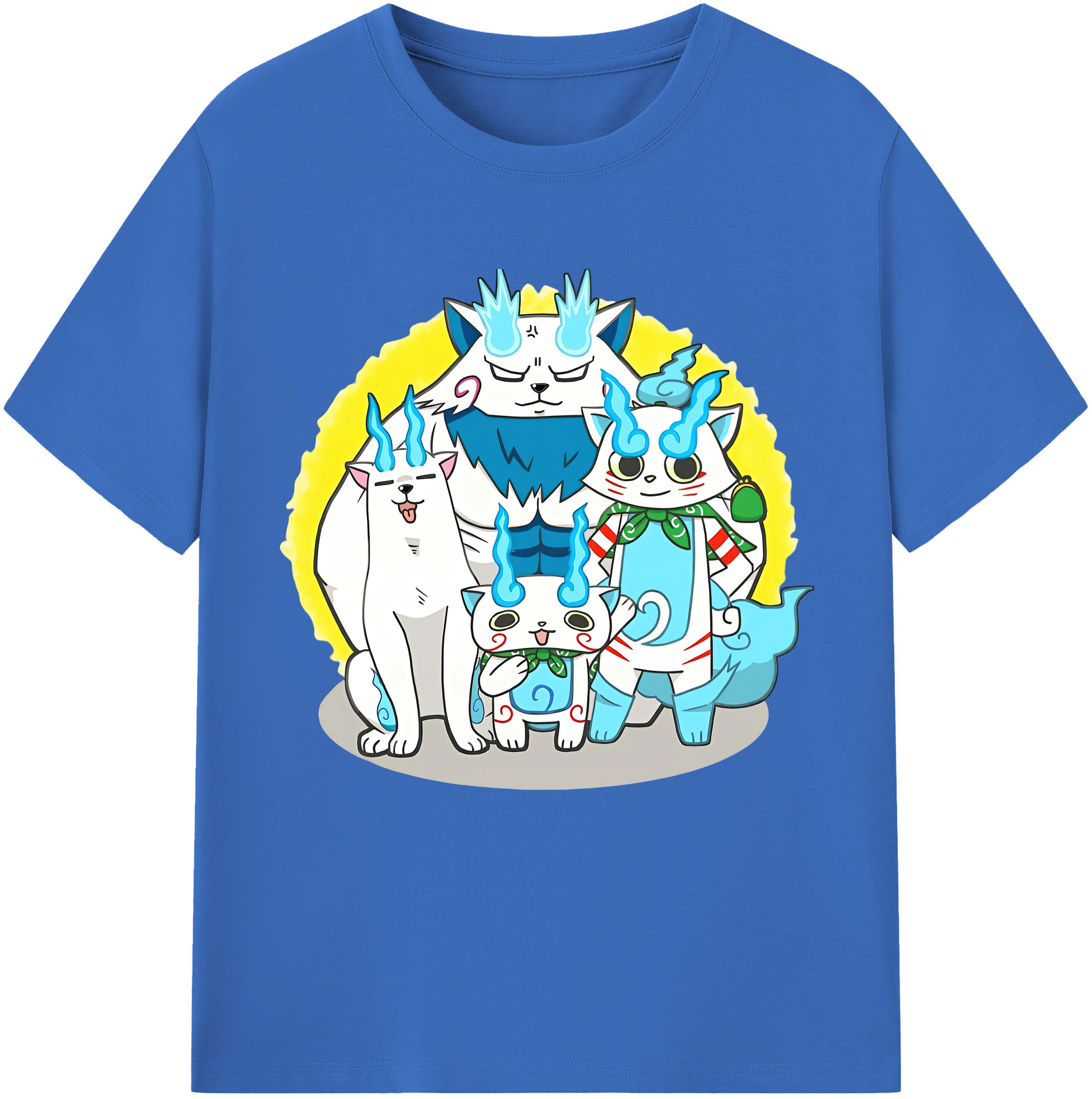 （画像用） 妖怪ウォッチ Yo-kai Watch 綿100％半袖Tシャツ（フロントプリント）