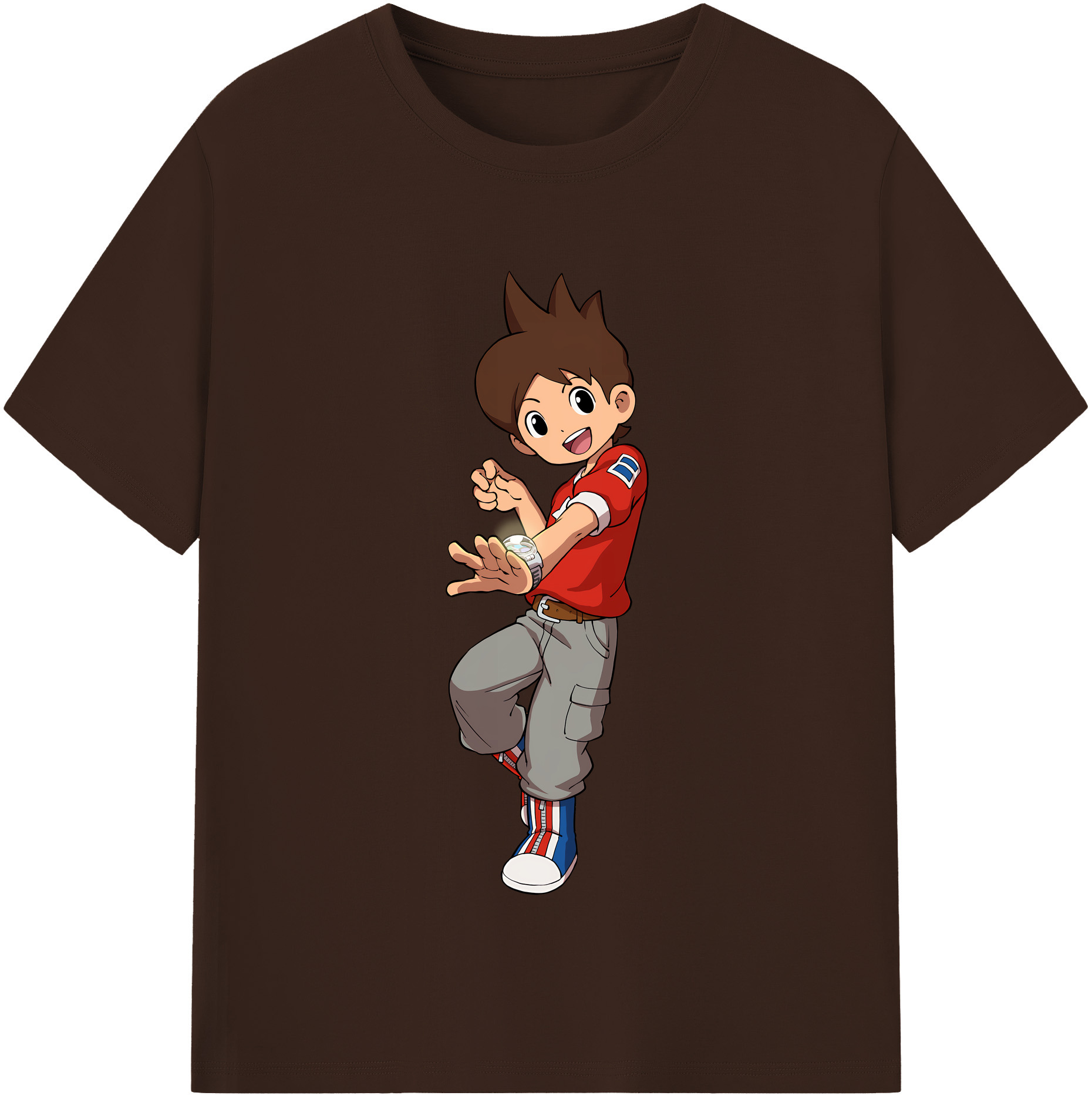 （画像用） 妖怪ウォッチ Yo-kai Watch 綿100％半袖Tシャツ（フロントプリント）