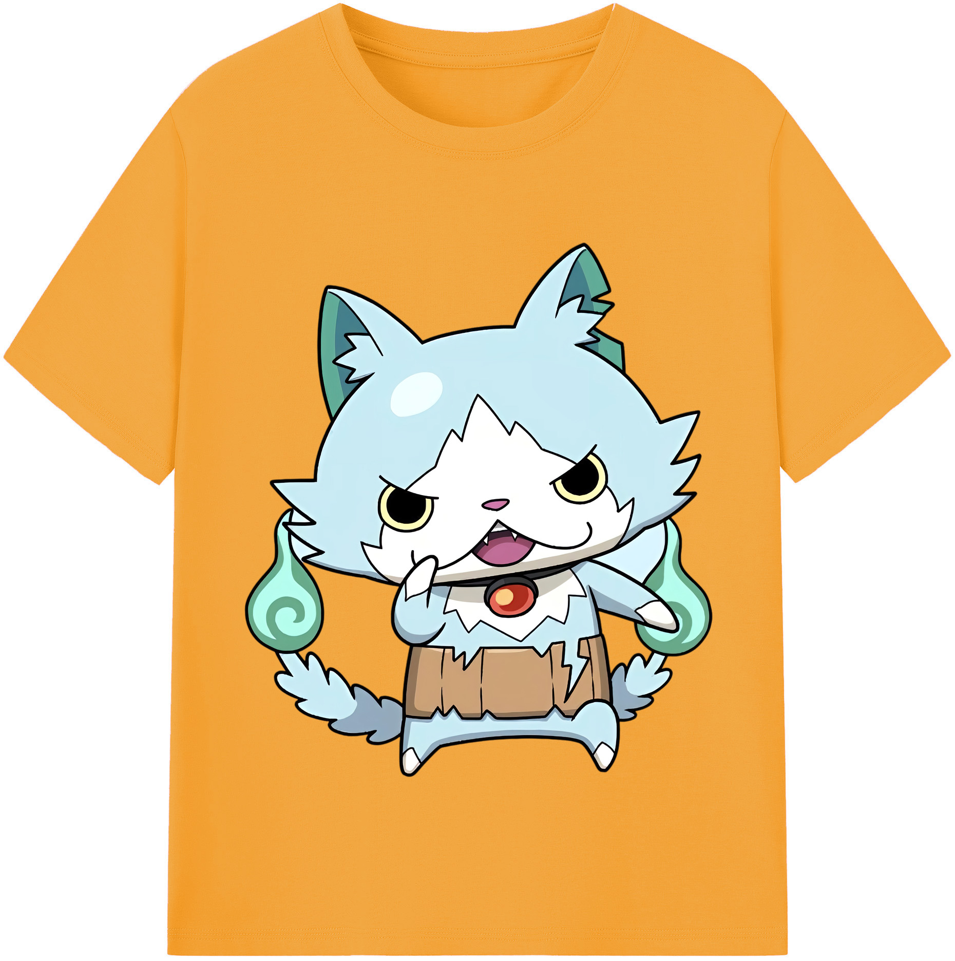 （画像用） 妖怪ウォッチ Yo-kai Watch 綿100％半袖Tシャツ（フロントプリント）