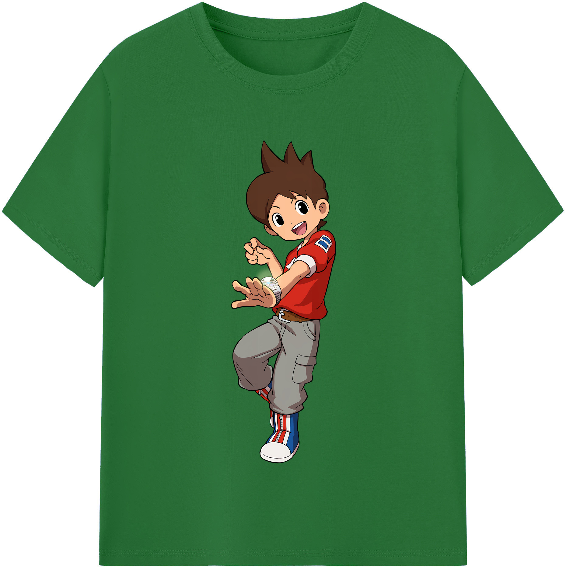 （画像用） 妖怪ウォッチ Yo-kai Watch 綿100％半袖Tシャツ（フロントプリント）