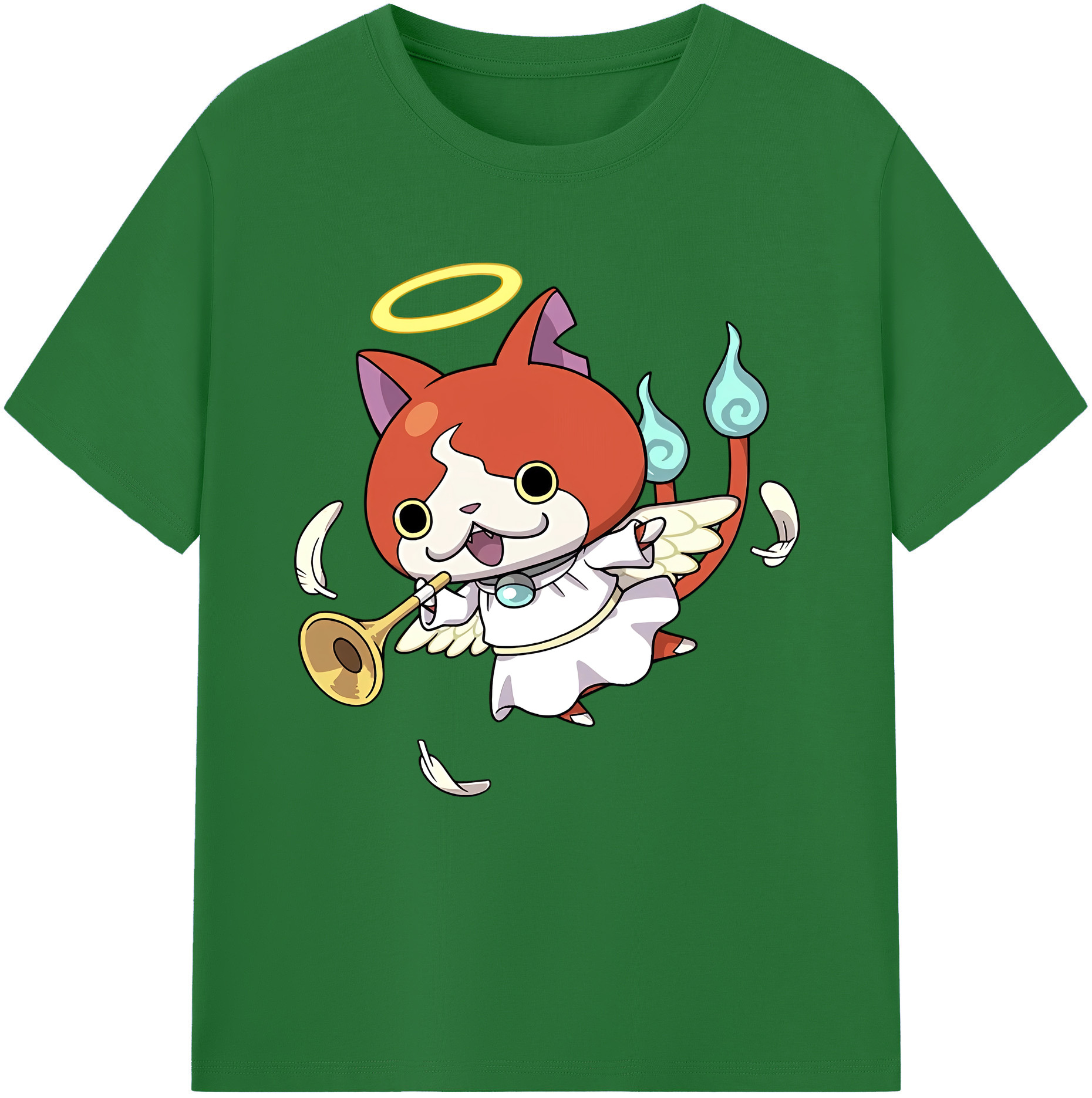 （画像用） 妖怪ウォッチ Yo-kai Watch 綿100％半袖Tシャツ（フロントプリント）