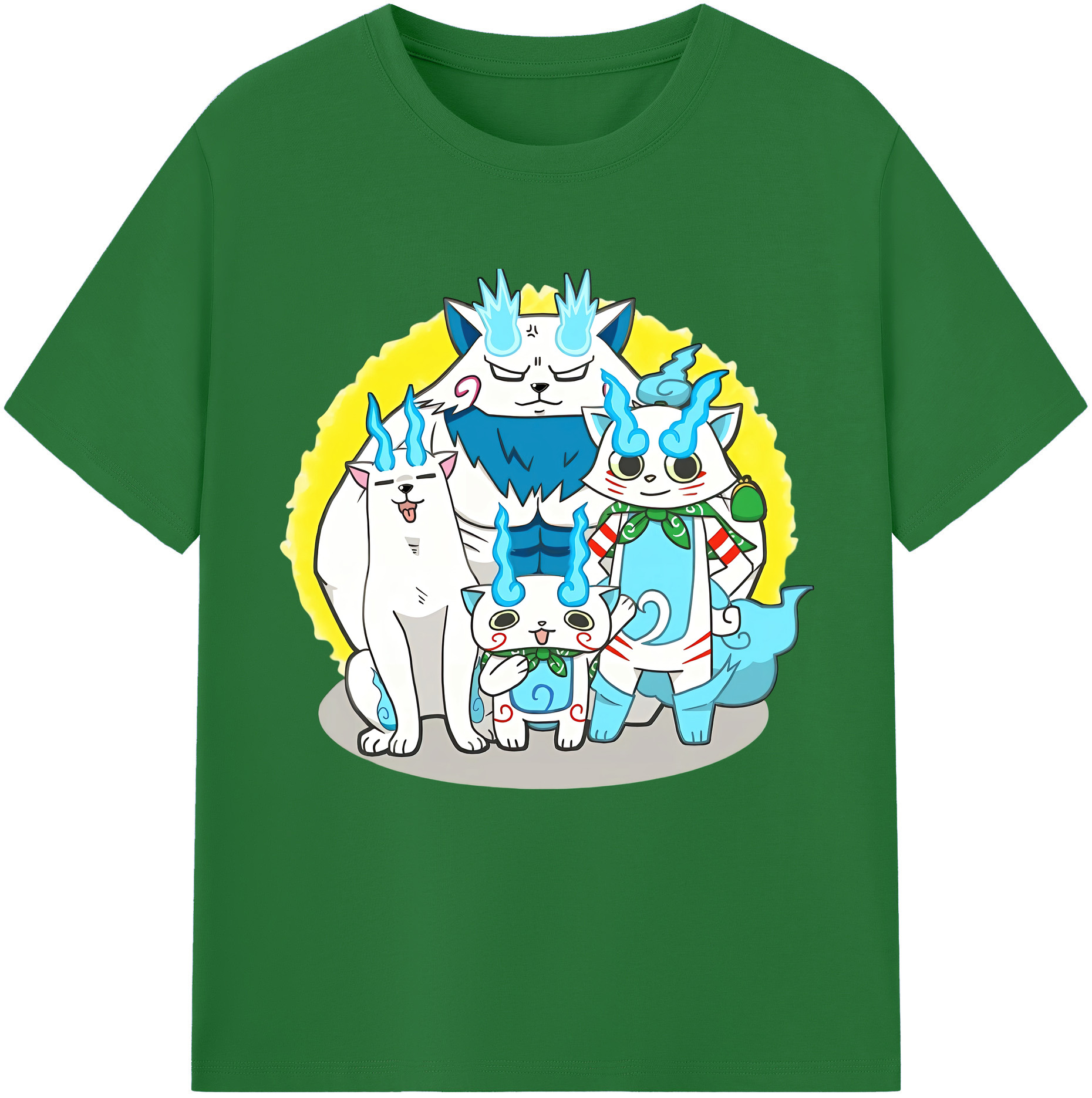 （画像用） 妖怪ウォッチ Yo-kai Watch 綿100％半袖Tシャツ（フロントプリント）