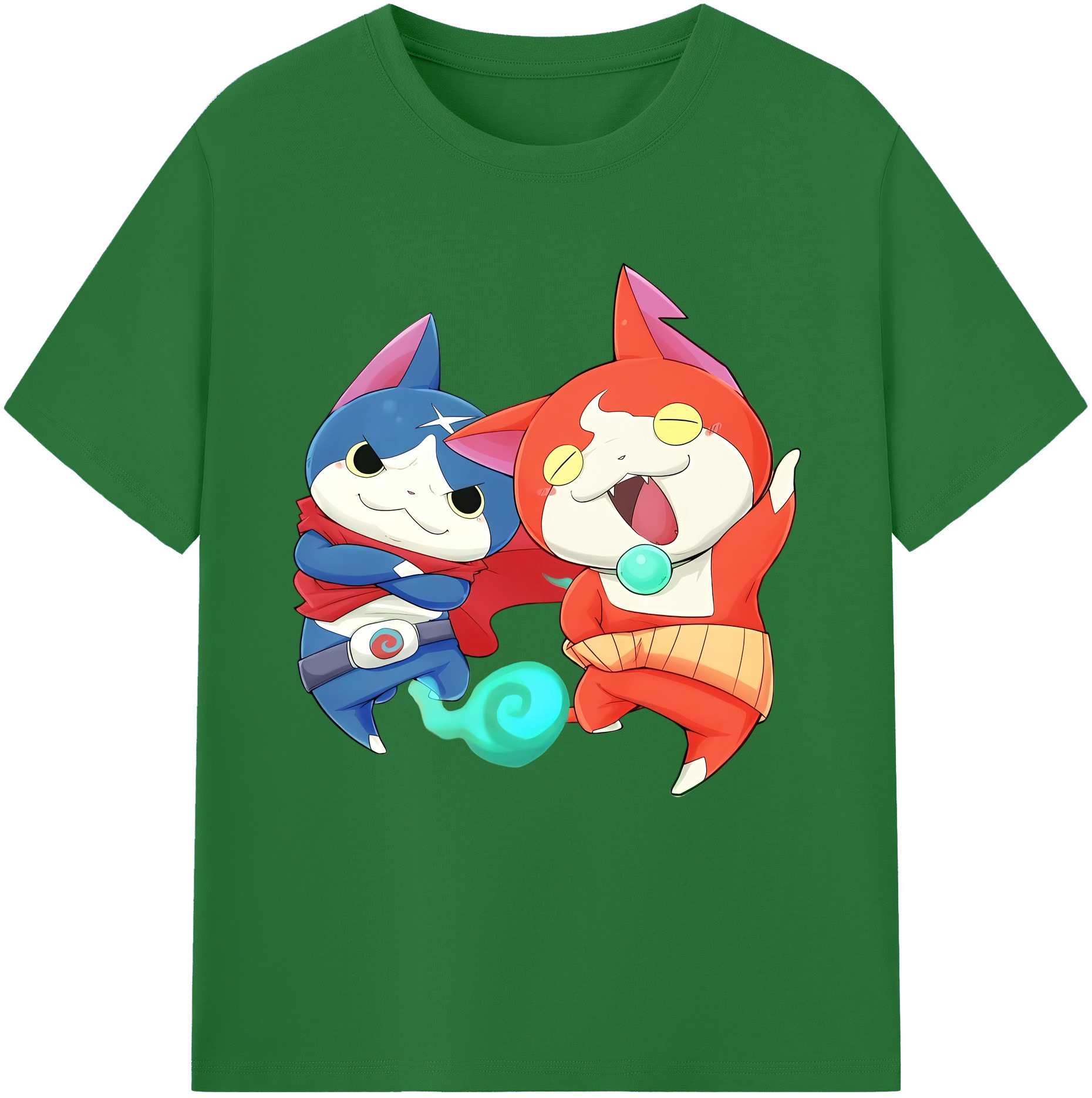 （画像用） 妖怪ウォッチ Yo-kai Watch 綿100％半袖Tシャツ（フロントプリント）