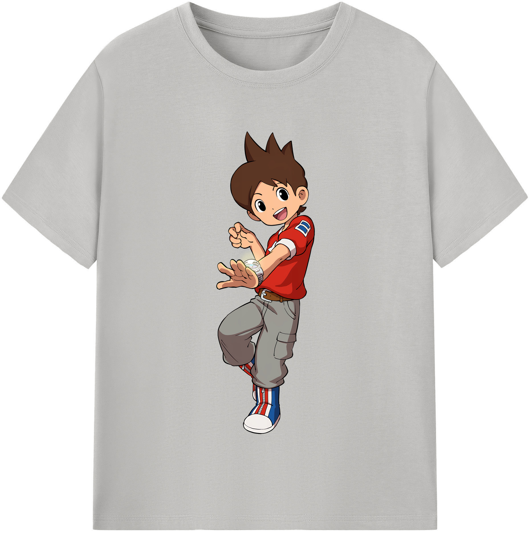 （画像用） 妖怪ウォッチ Yo-kai Watch 綿100％半袖Tシャツ（フロントプリント）