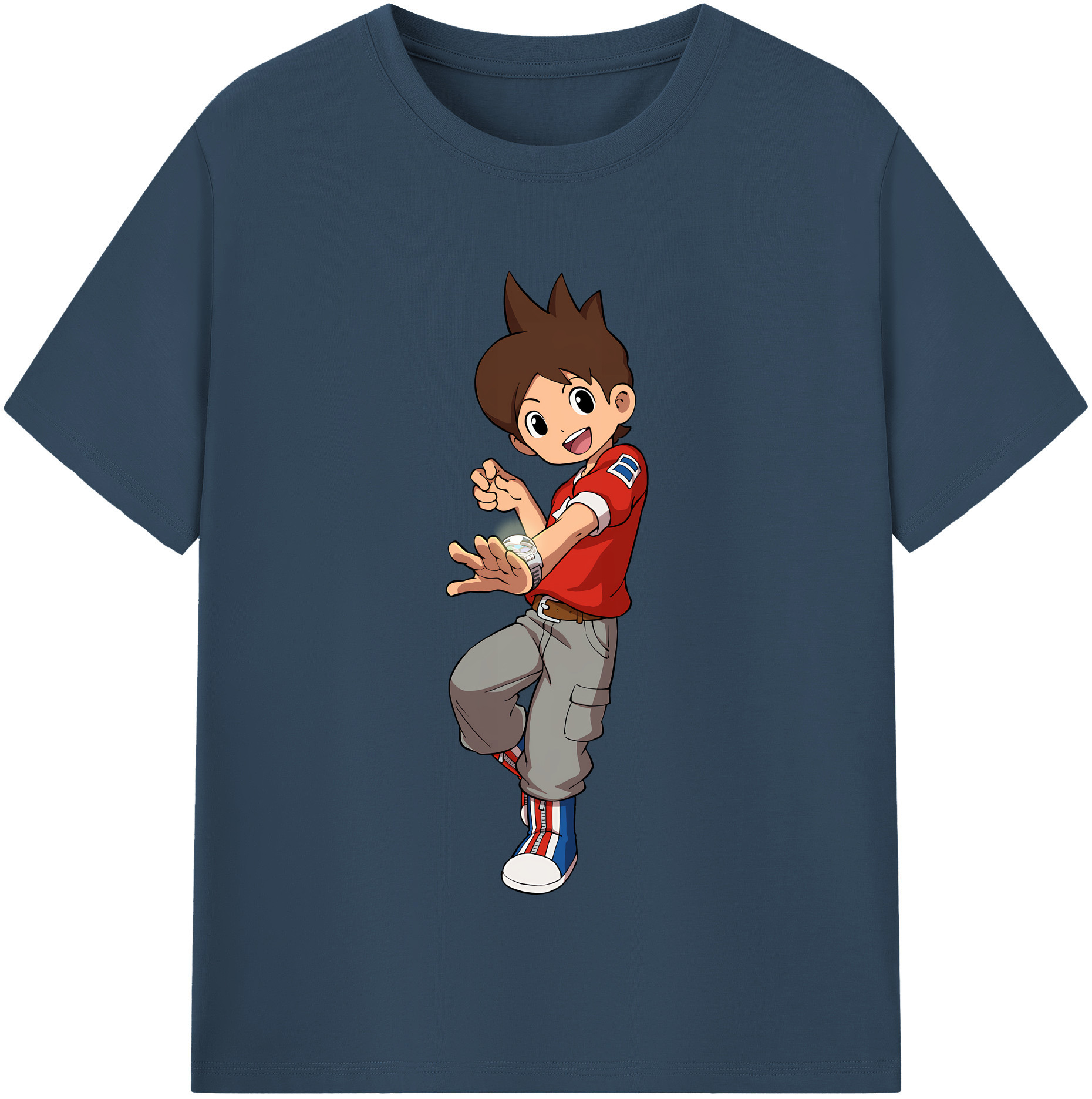 （画像用） 妖怪ウォッチ Yo-kai Watch 綿100％半袖Tシャツ（フロントプリント）