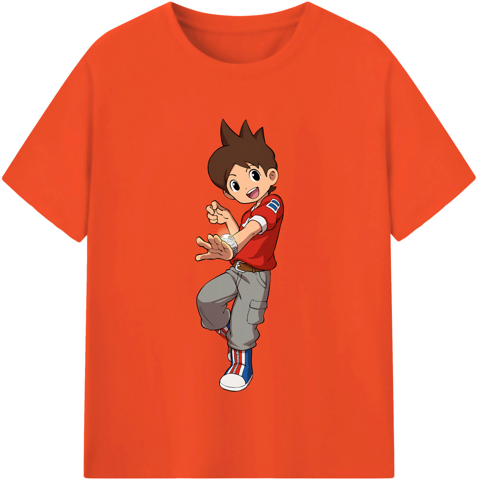 （画像用） 妖怪ウォッチ Yo-kai Watch 綿100％半袖Tシャツ（フロントプリント）