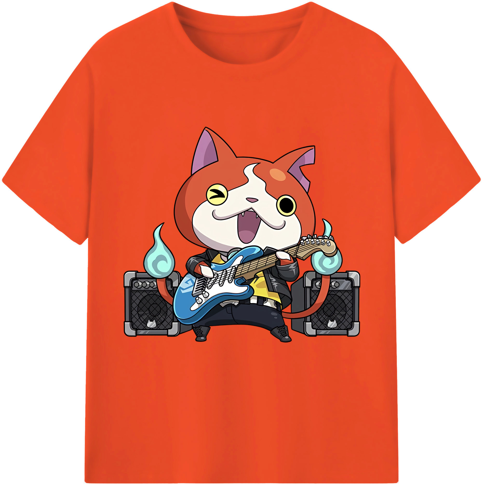 （画像用） 妖怪ウォッチ Yo-kai Watch 綿100％半袖Tシャツ（フロントプリント）