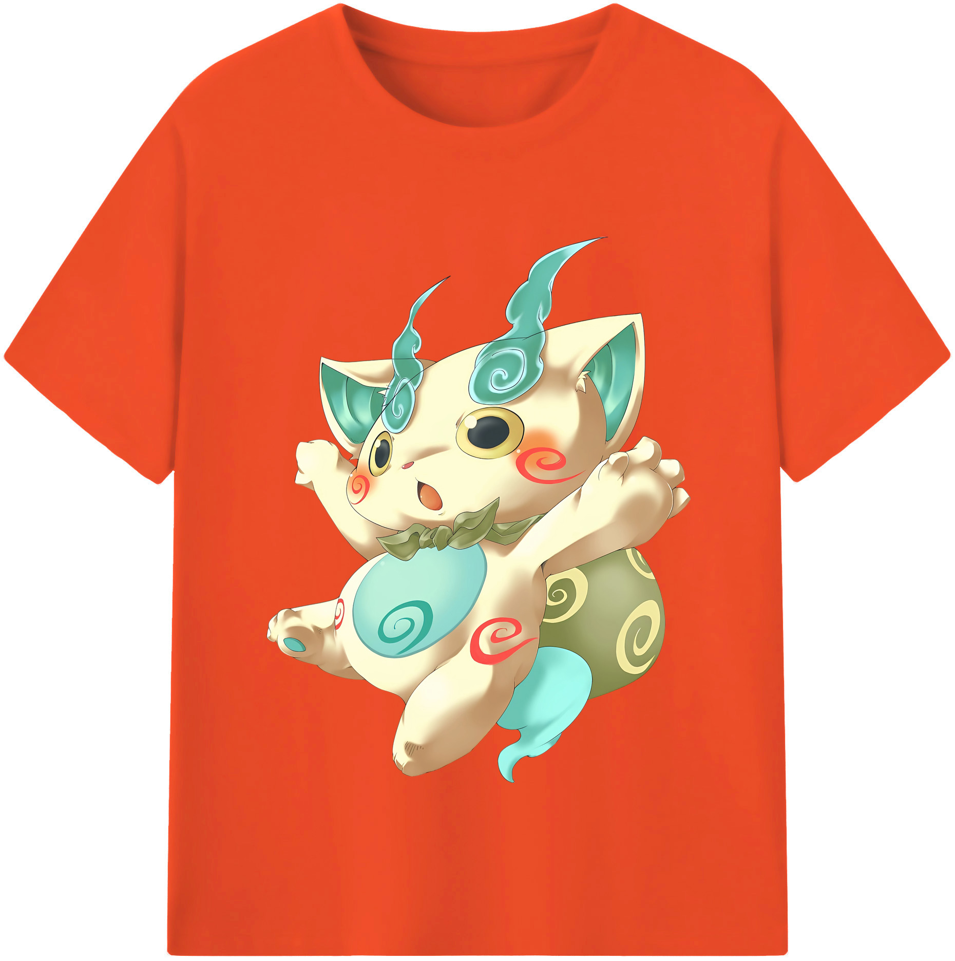 （画像用） 妖怪ウォッチ Yo-kai Watch 綿100％半袖Tシャツ（フロントプリント）