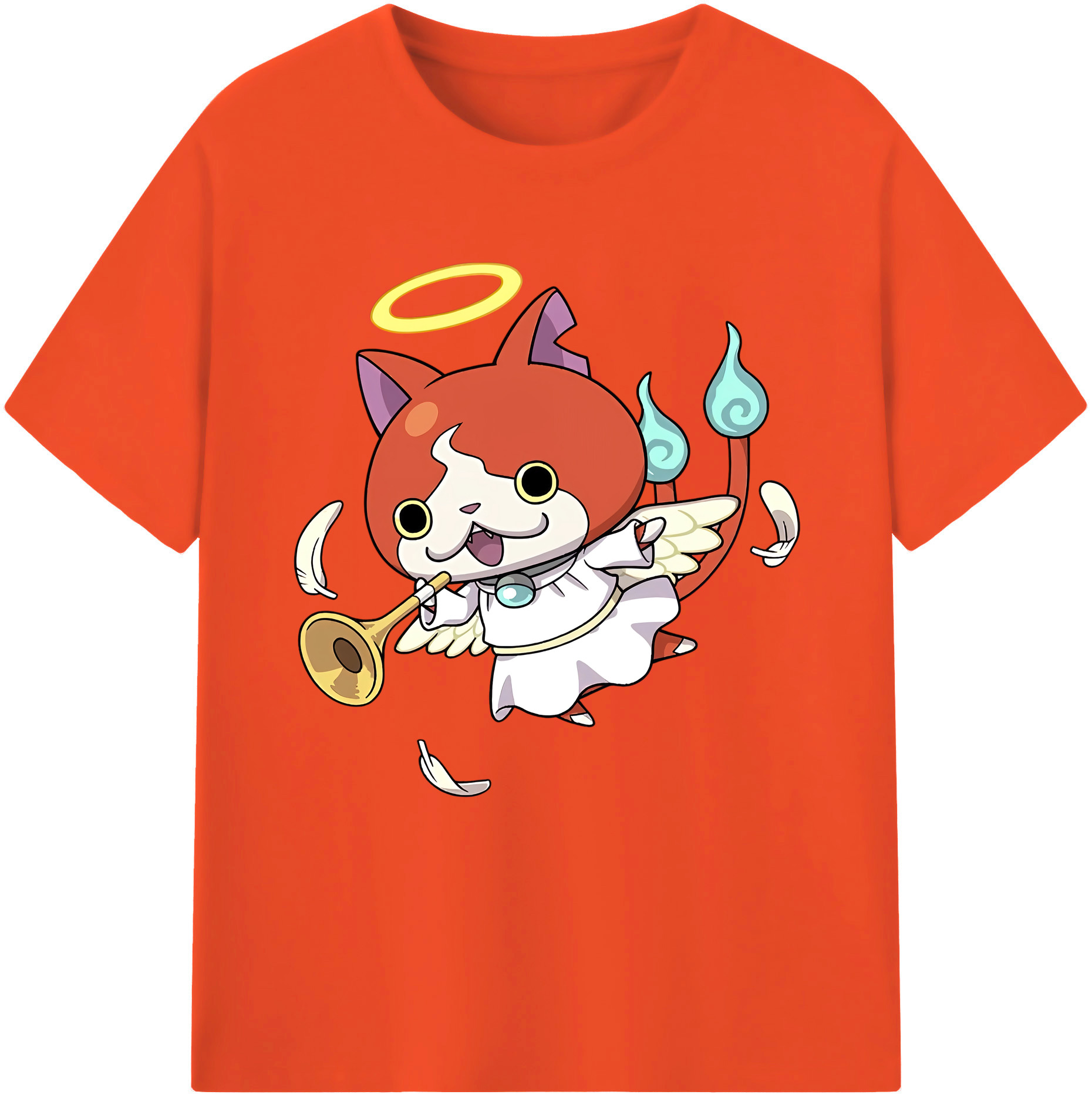 （画像用） 妖怪ウォッチ Yo-kai Watch 綿100％半袖Tシャツ（フロントプリント）