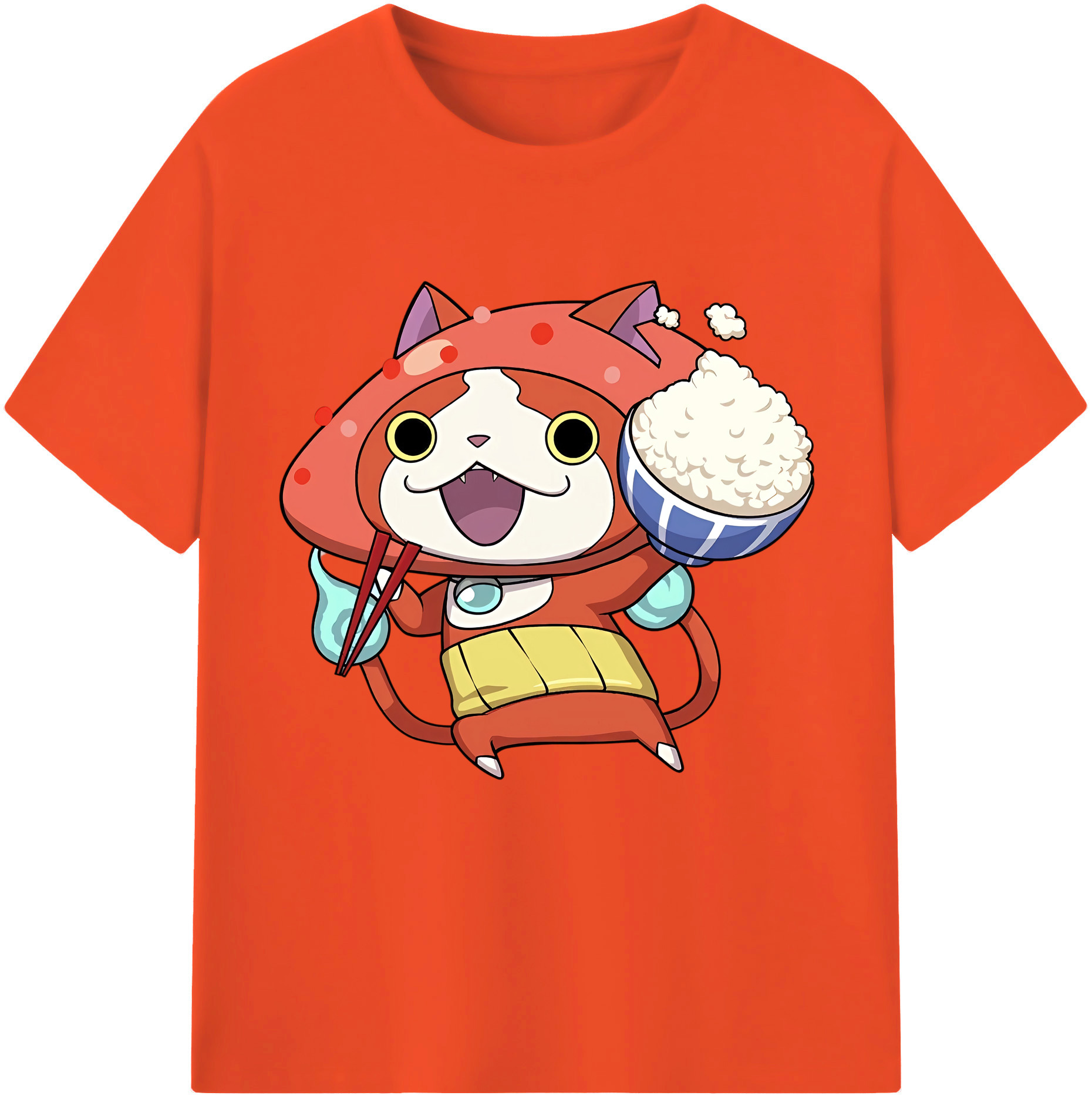 （画像用） 妖怪ウォッチ Yo-kai Watch 綿100％半袖Tシャツ（フロントプリント）