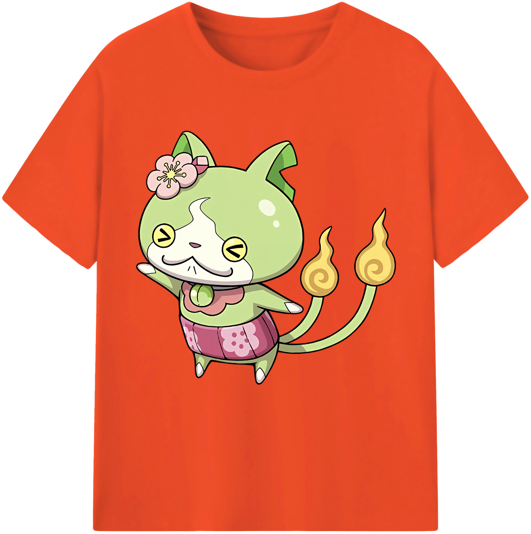 （画像用） 妖怪ウォッチ Yo-kai Watch 綿100％半袖Tシャツ（フロントプリント）