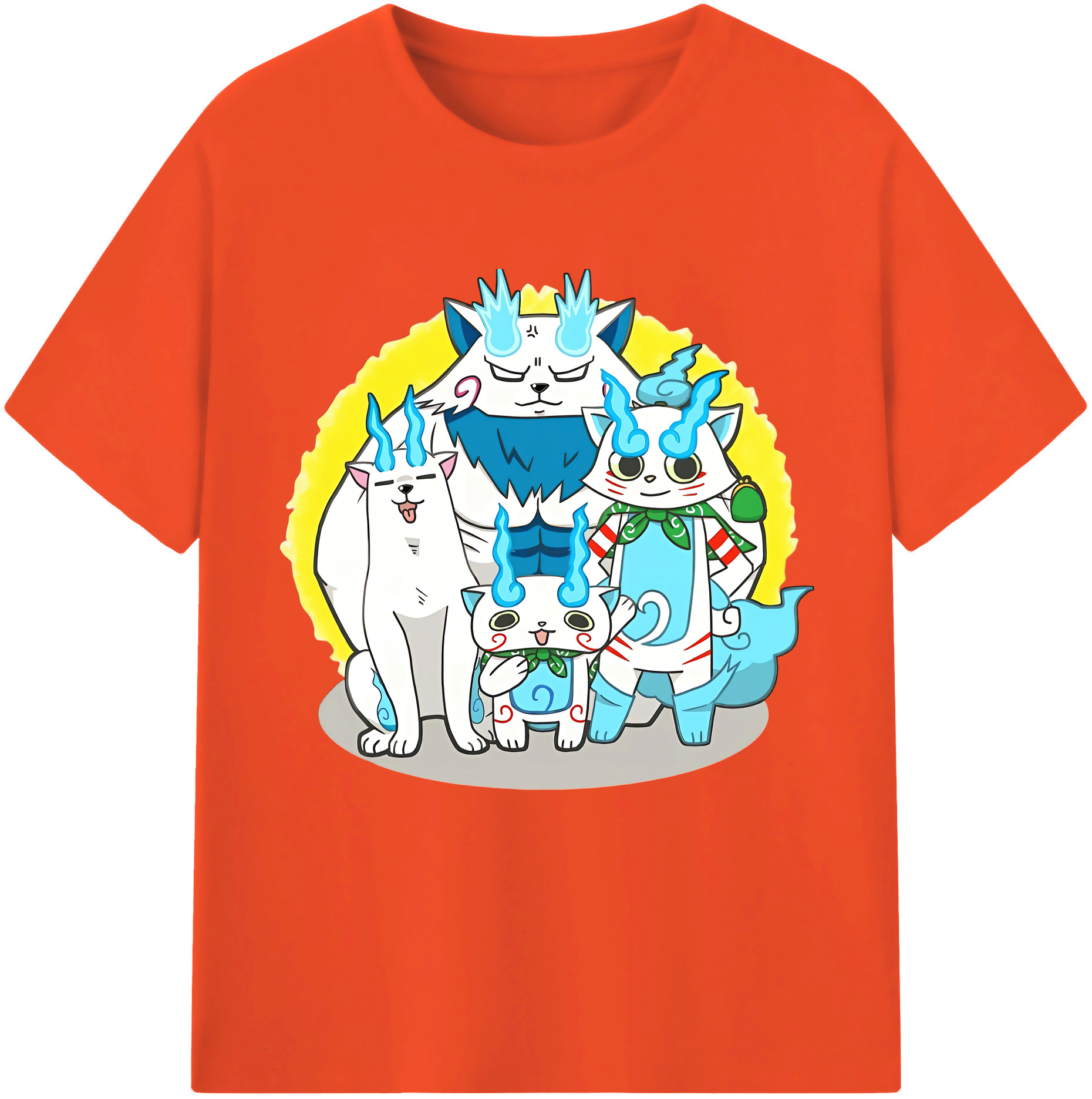 （画像用） 妖怪ウォッチ Yo-kai Watch 綿100％半袖Tシャツ（フロントプリント）
