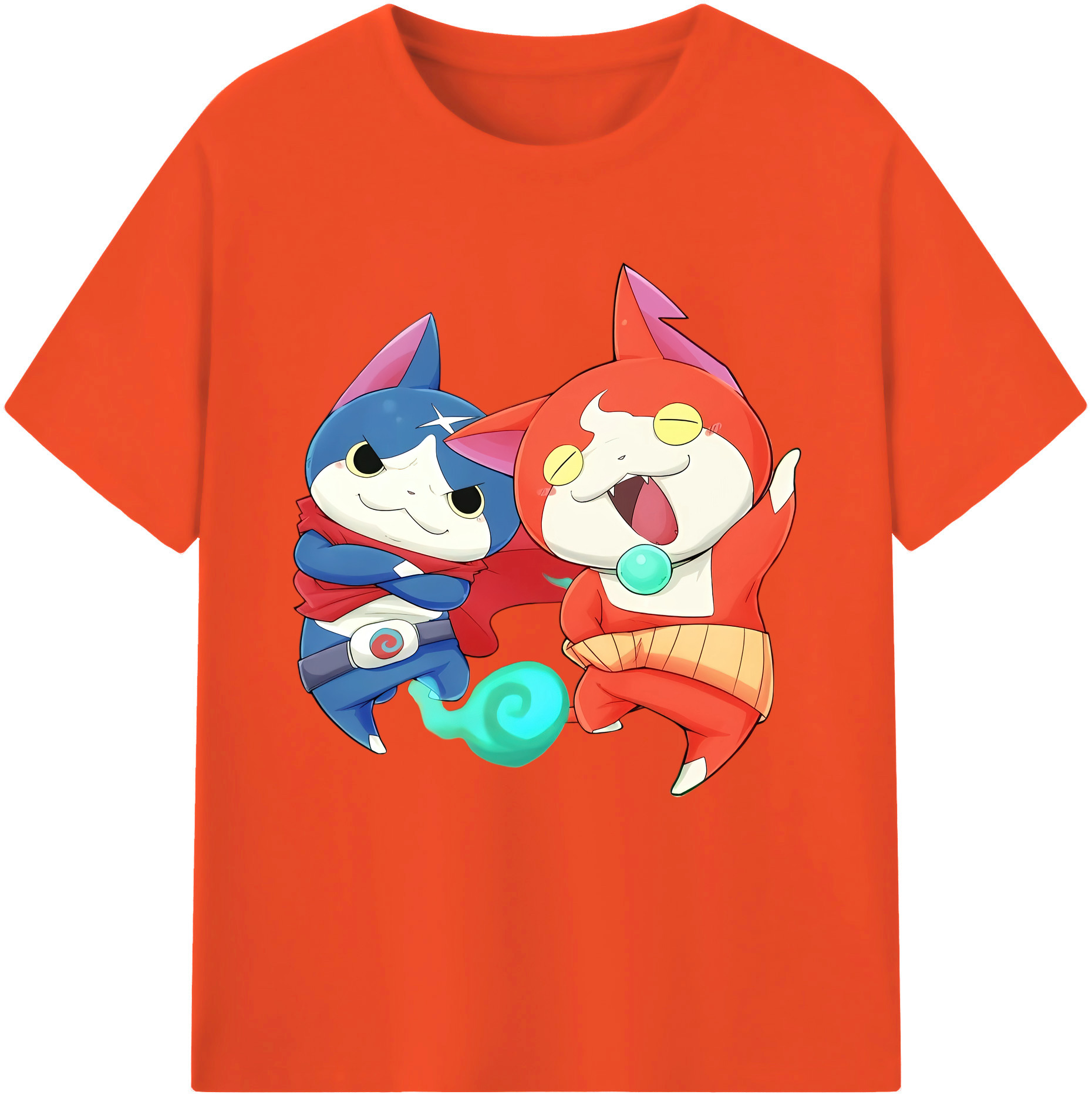 （画像用） 妖怪ウォッチ Yo-kai Watch 綿100％半袖Tシャツ（フロントプリント）