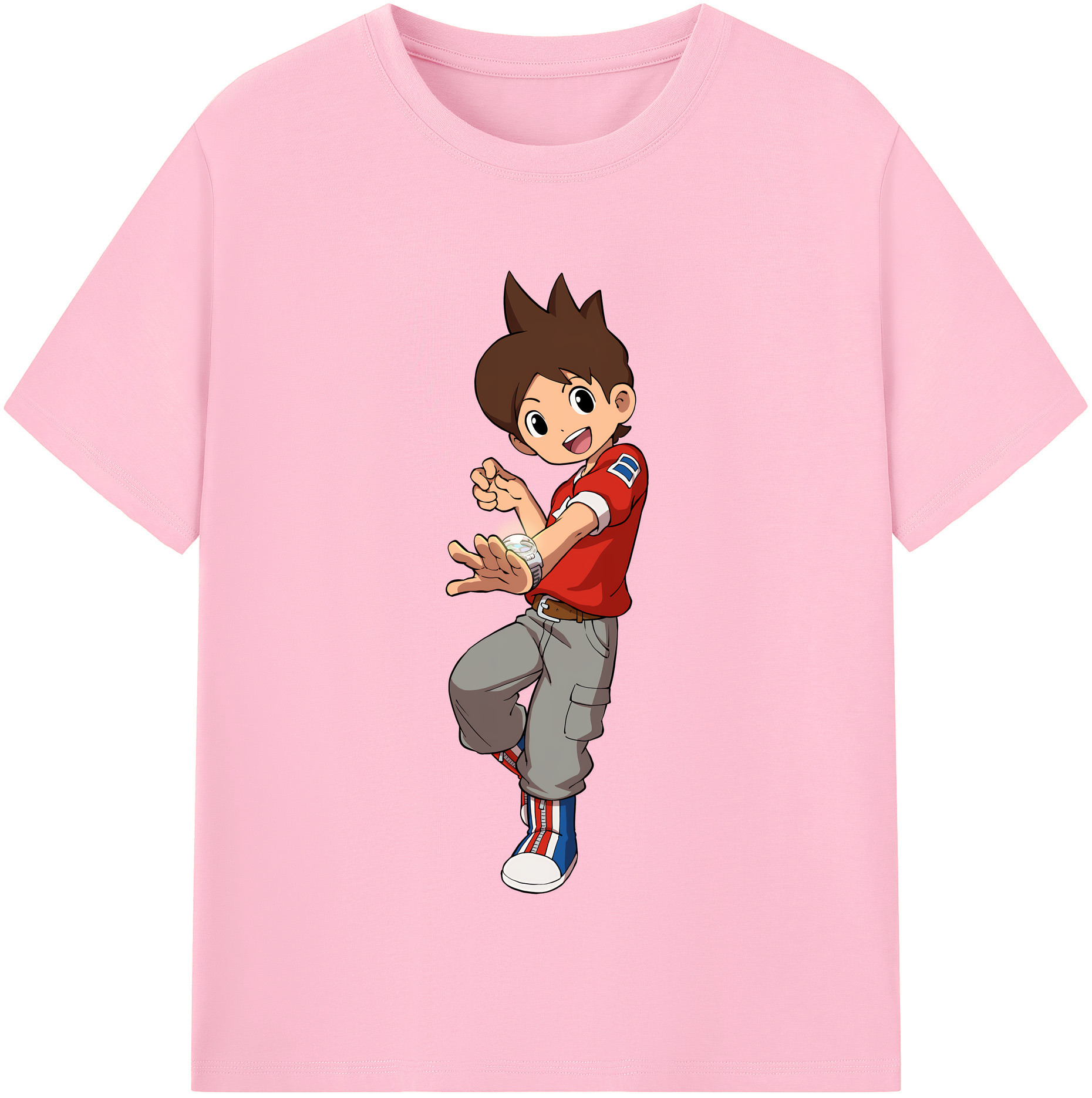 （画像用） 妖怪ウォッチ Yo-kai Watch 綿100％半袖Tシャツ（フロントプリント）