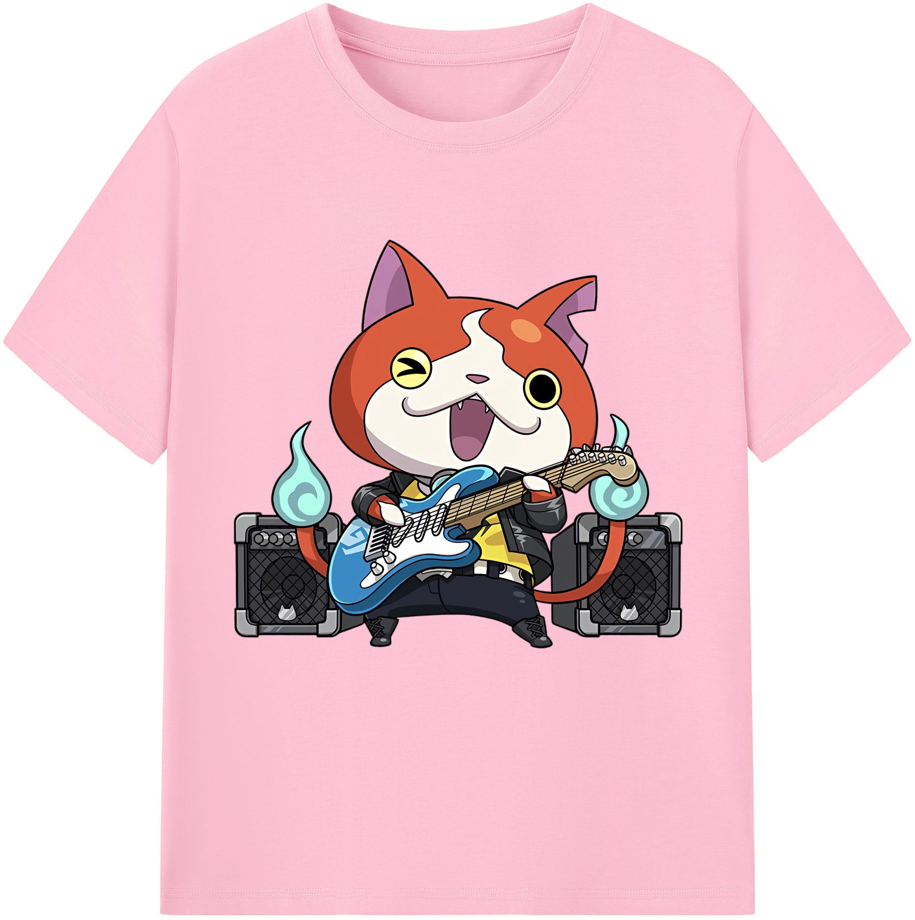 （画像用） 妖怪ウォッチ Yo-kai Watch 綿100％半袖Tシャツ（フロントプリント）