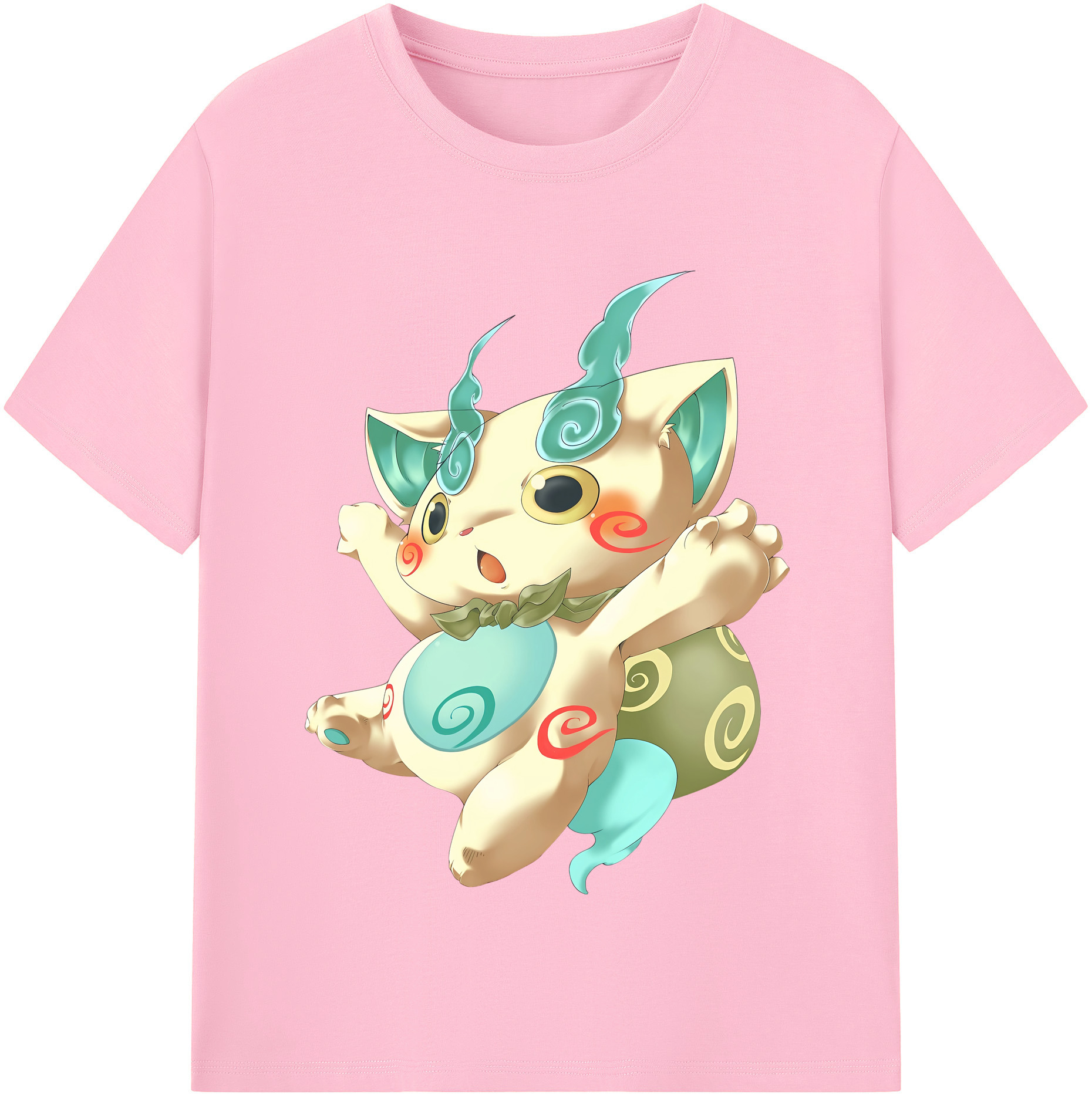 （画像用） 妖怪ウォッチ Yo-kai Watch 綿100％半袖Tシャツ（フロントプリント）