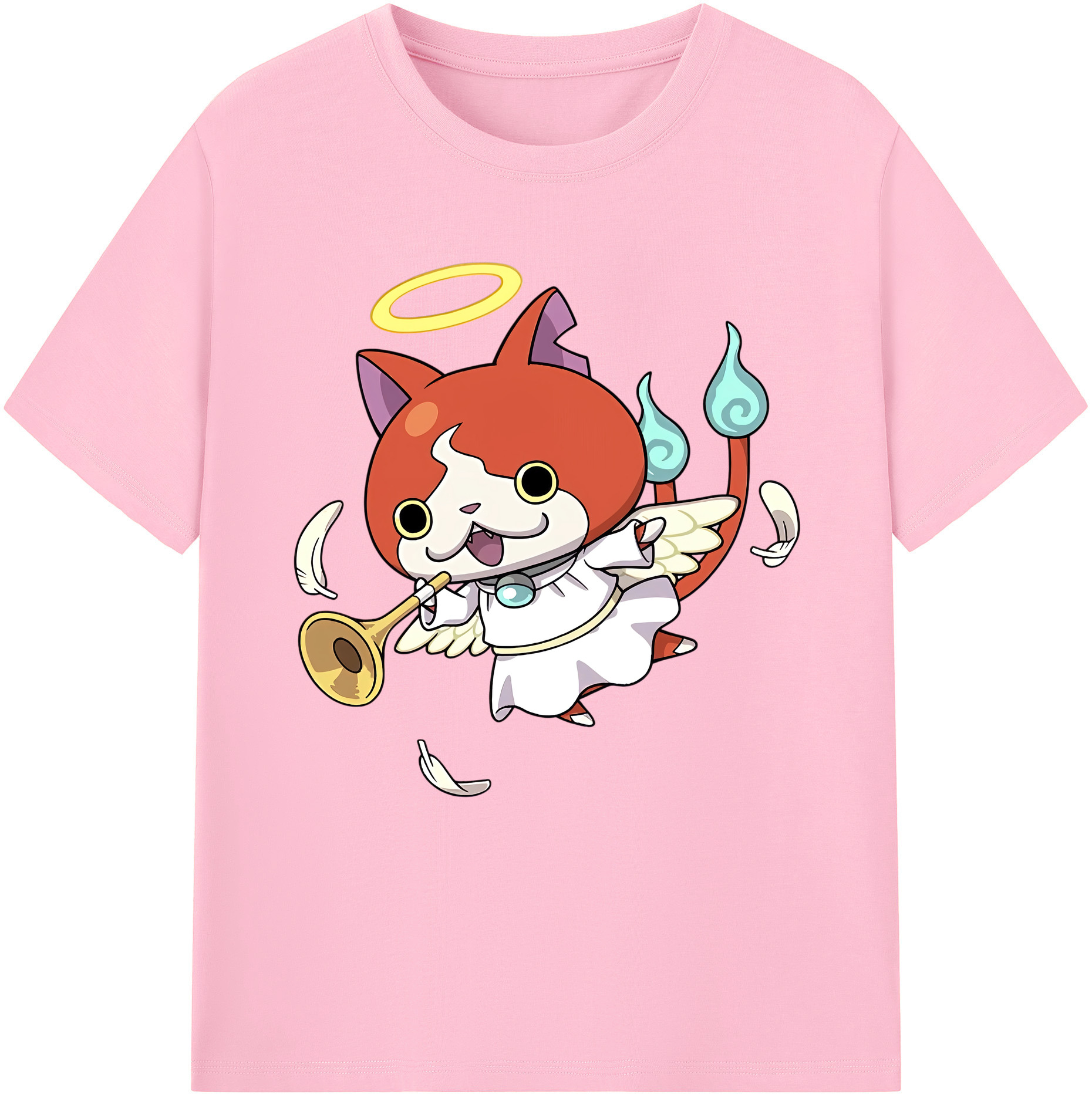 （画像用） 妖怪ウォッチ Yo-kai Watch 綿100％半袖Tシャツ（フロントプリント）