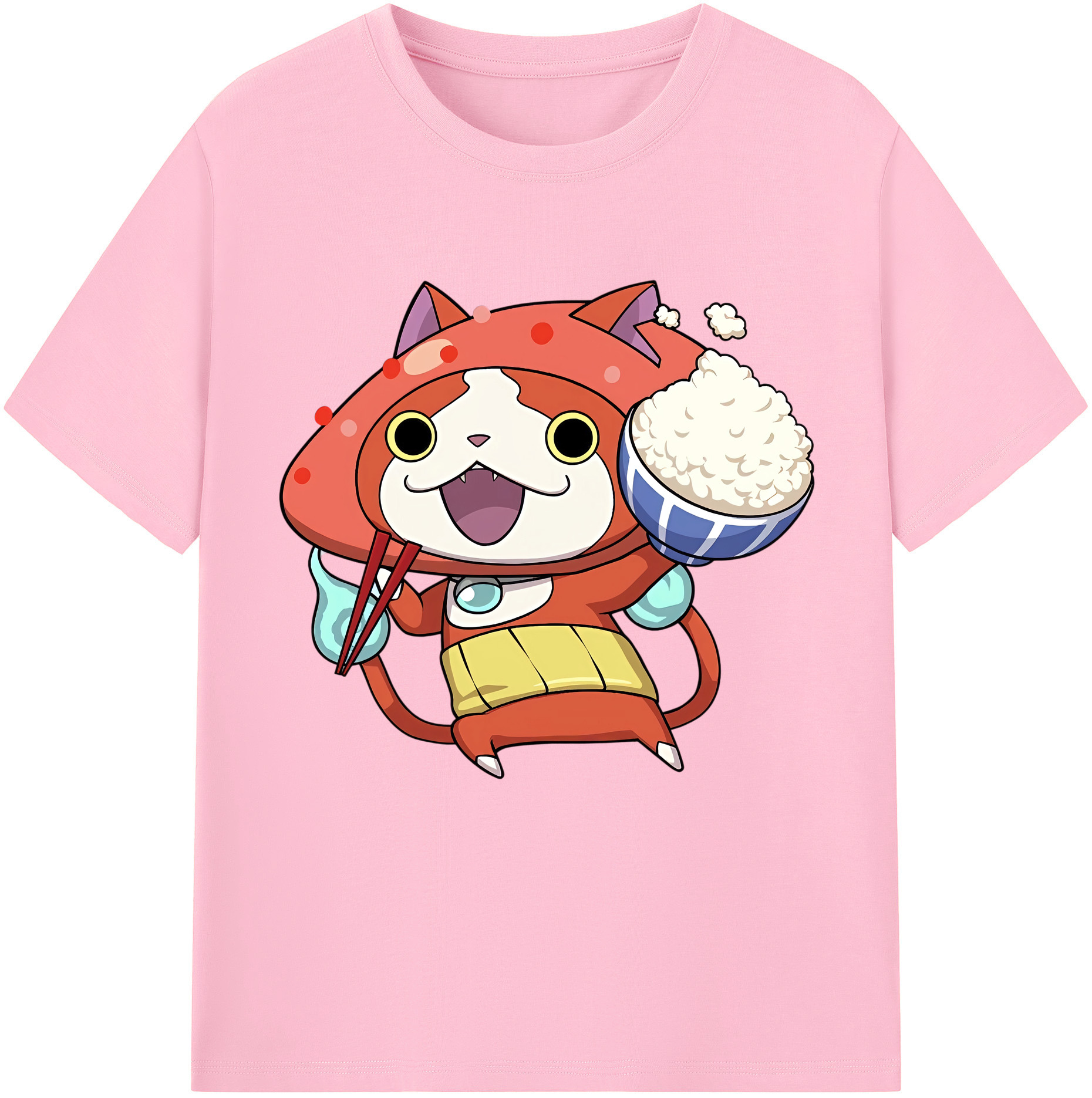 （画像用） 妖怪ウォッチ Yo-kai Watch 綿100％半袖Tシャツ（フロントプリント）