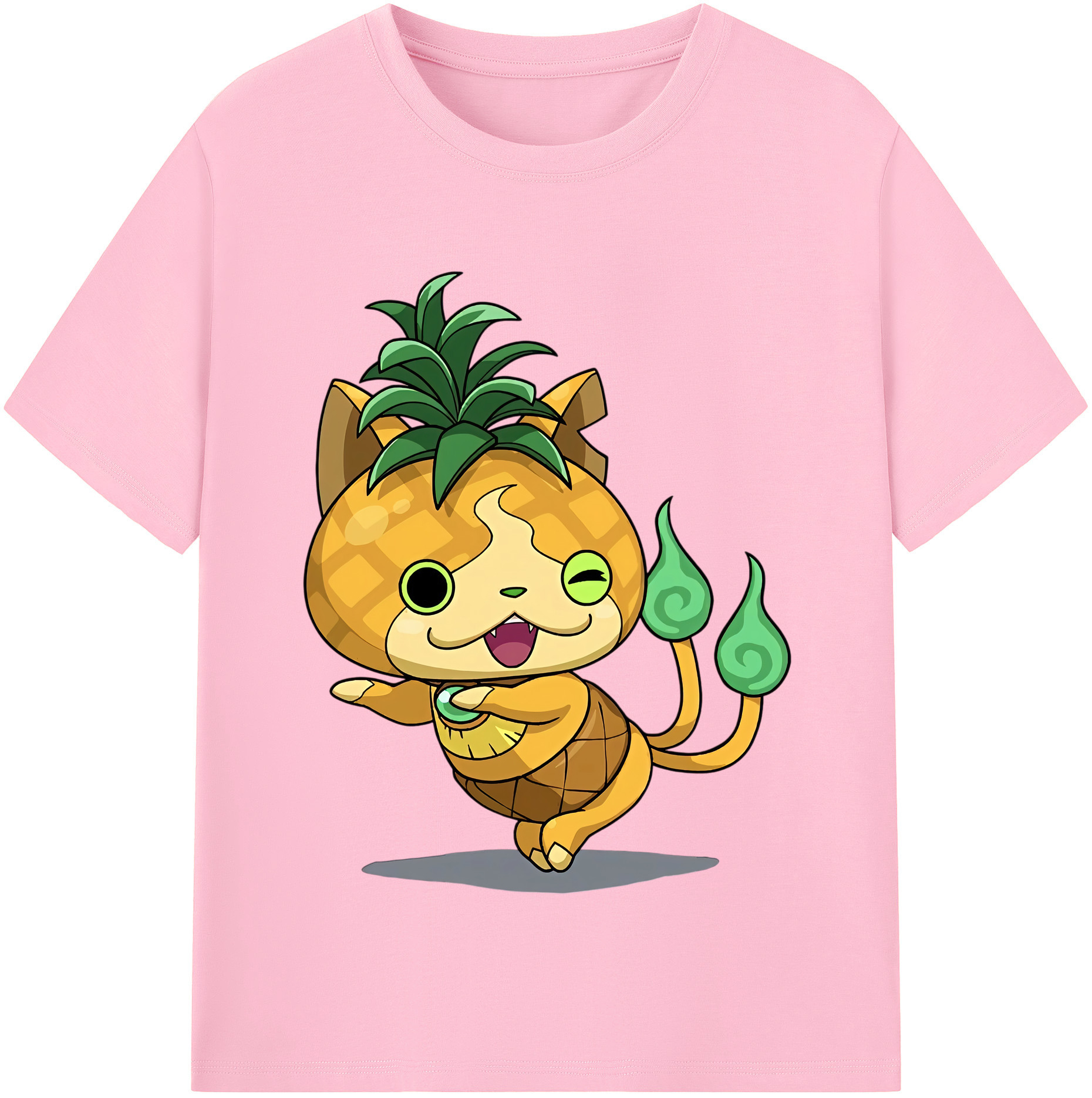 （画像用） 妖怪ウォッチ Yo-kai Watch 綿100％半袖Tシャツ（フロントプリント）