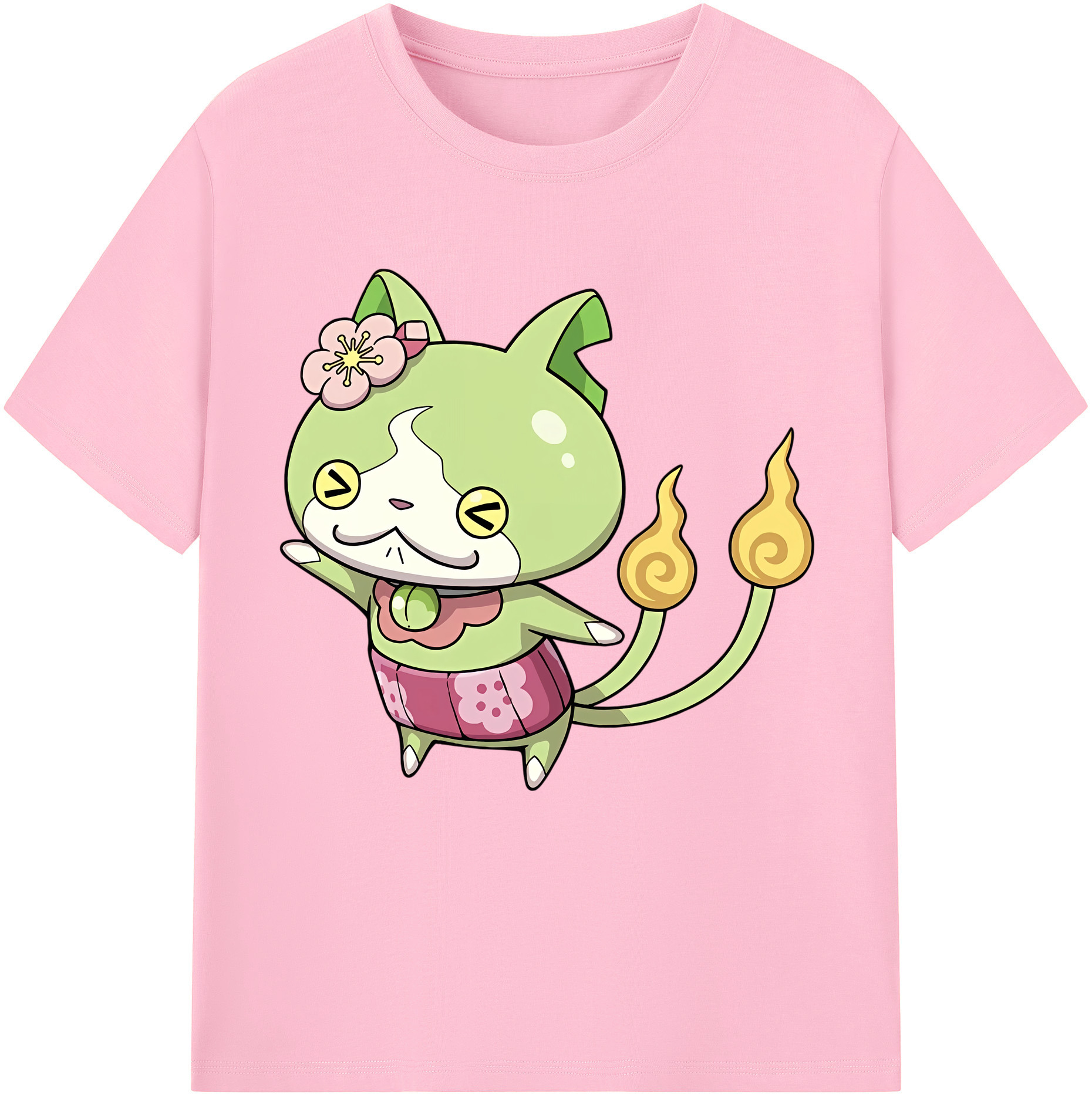 （画像用） 妖怪ウォッチ Yo-kai Watch 綿100％半袖Tシャツ（フロントプリント）