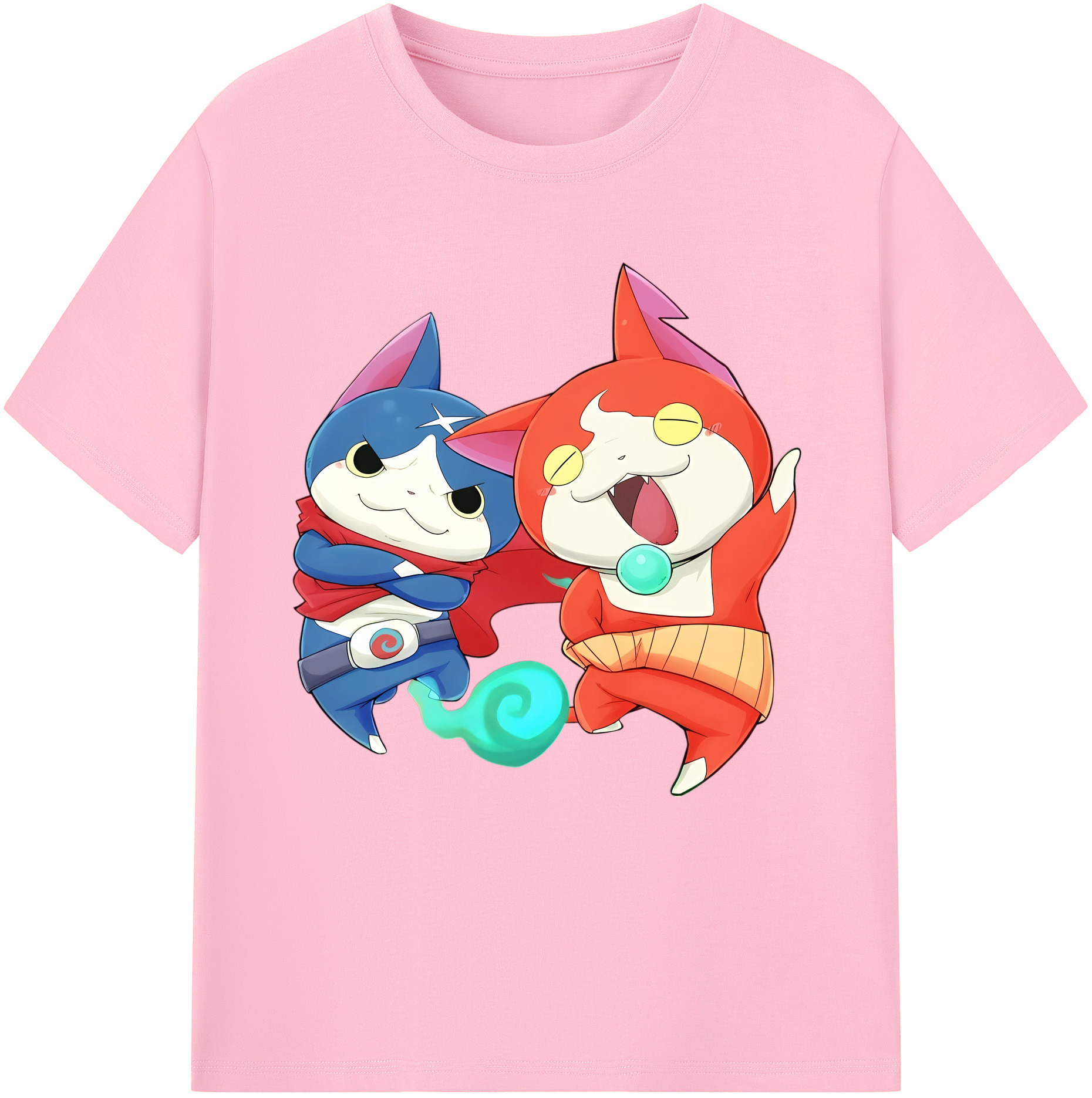 （画像用） 妖怪ウォッチ Yo-kai Watch 綿100％半袖Tシャツ（フロントプリント）