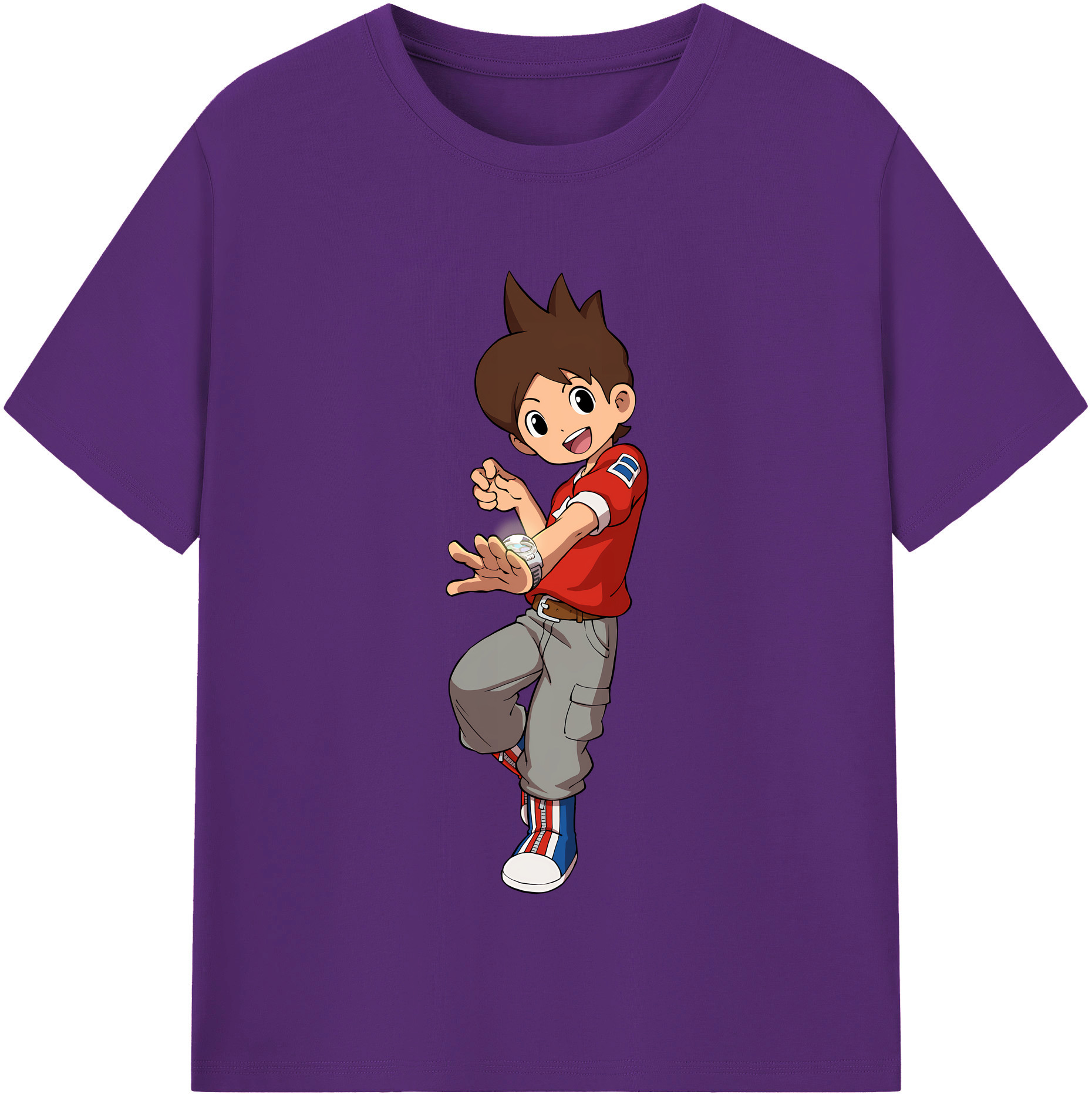（画像用） 妖怪ウォッチ Yo-kai Watch 綿100％半袖Tシャツ（フロントプリント）