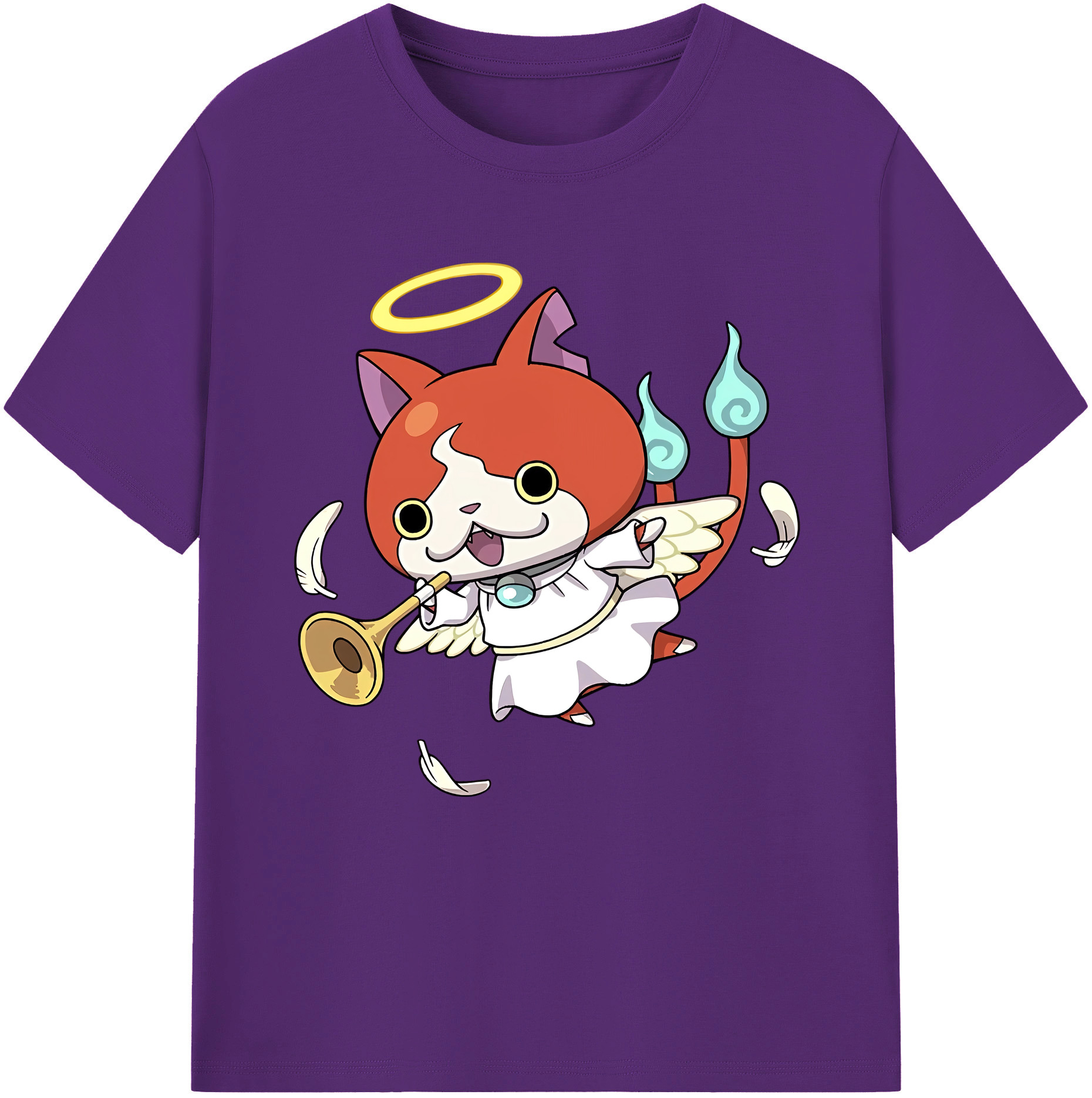 （画像用） 妖怪ウォッチ Yo-kai Watch 綿100％半袖Tシャツ（フロントプリント）