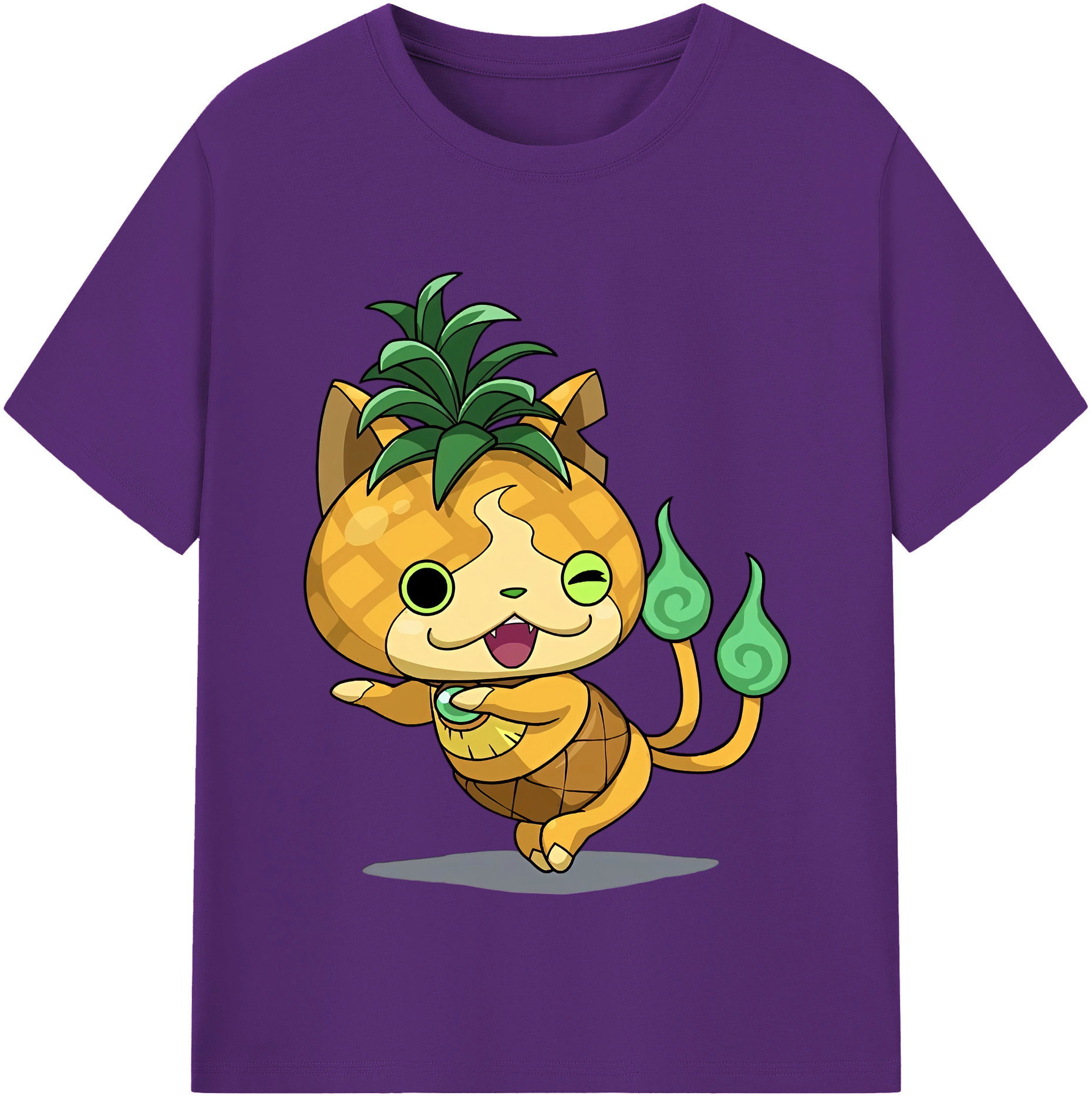 （画像用） 妖怪ウォッチ Yo-kai Watch 綿100％半袖Tシャツ（フロントプリント）