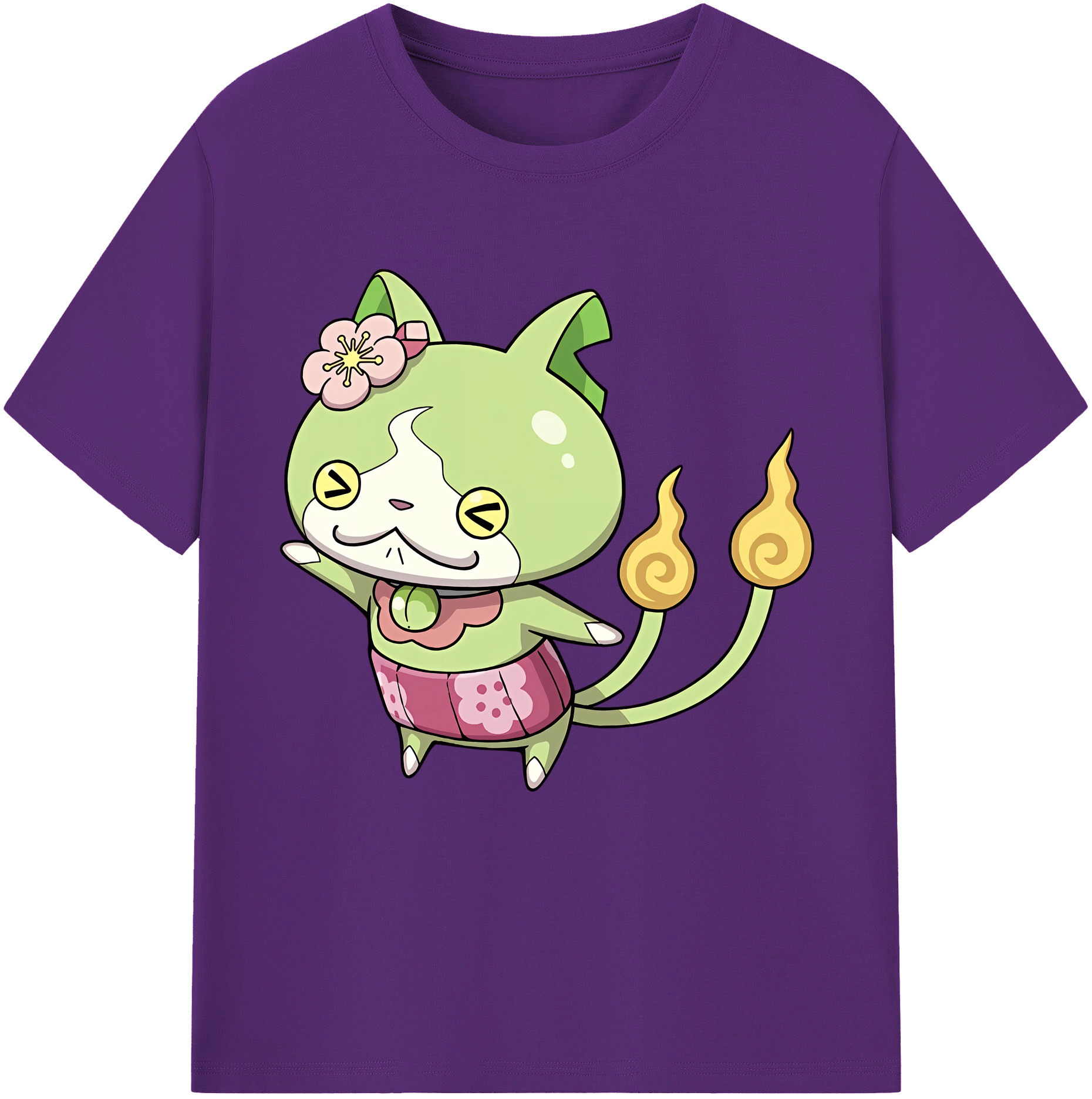 （画像用） 妖怪ウォッチ Yo-kai Watch 綿100％半袖Tシャツ（フロントプリント）