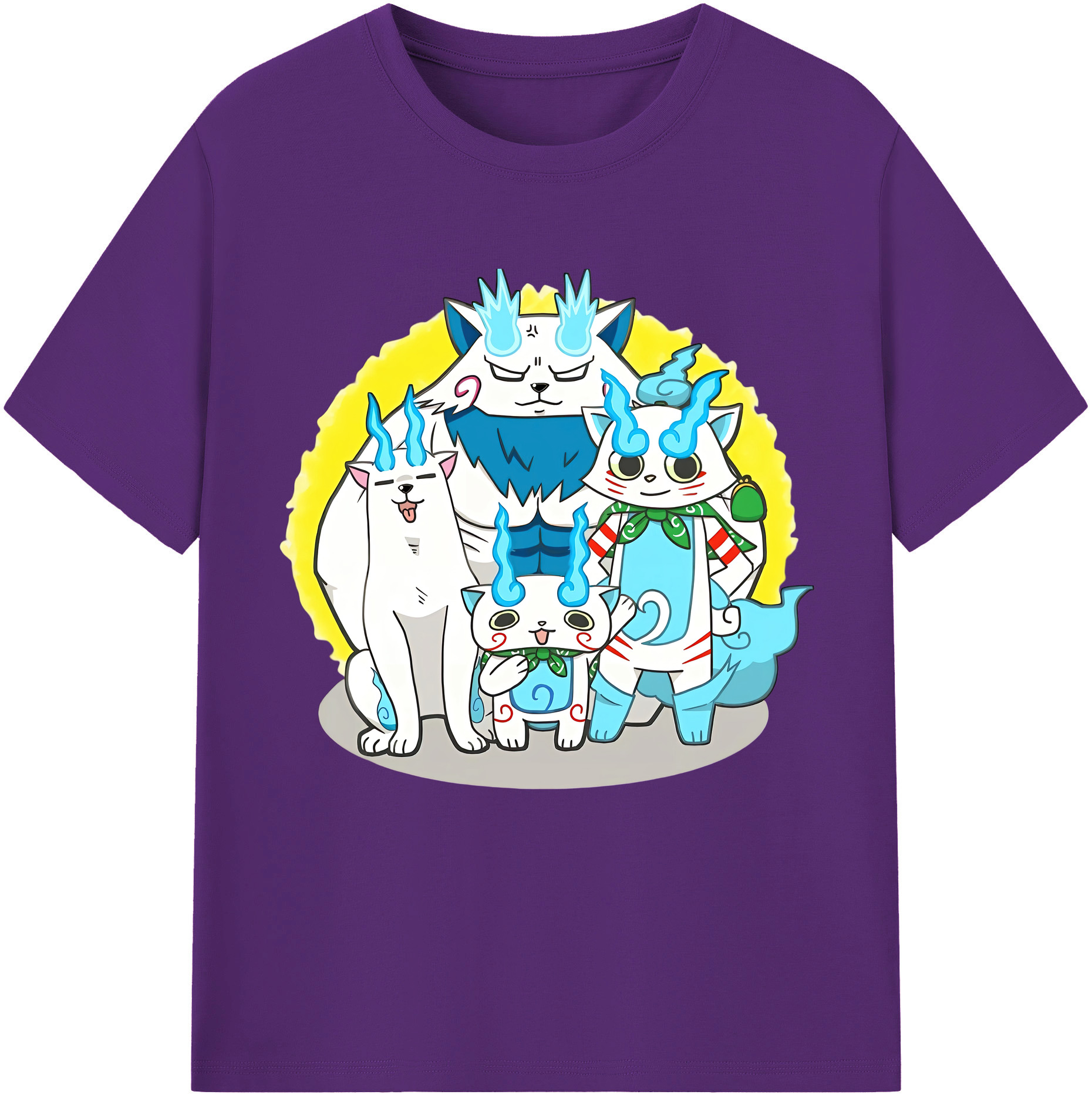 （画像用） 妖怪ウォッチ Yo-kai Watch 綿100％半袖Tシャツ（フロントプリント）