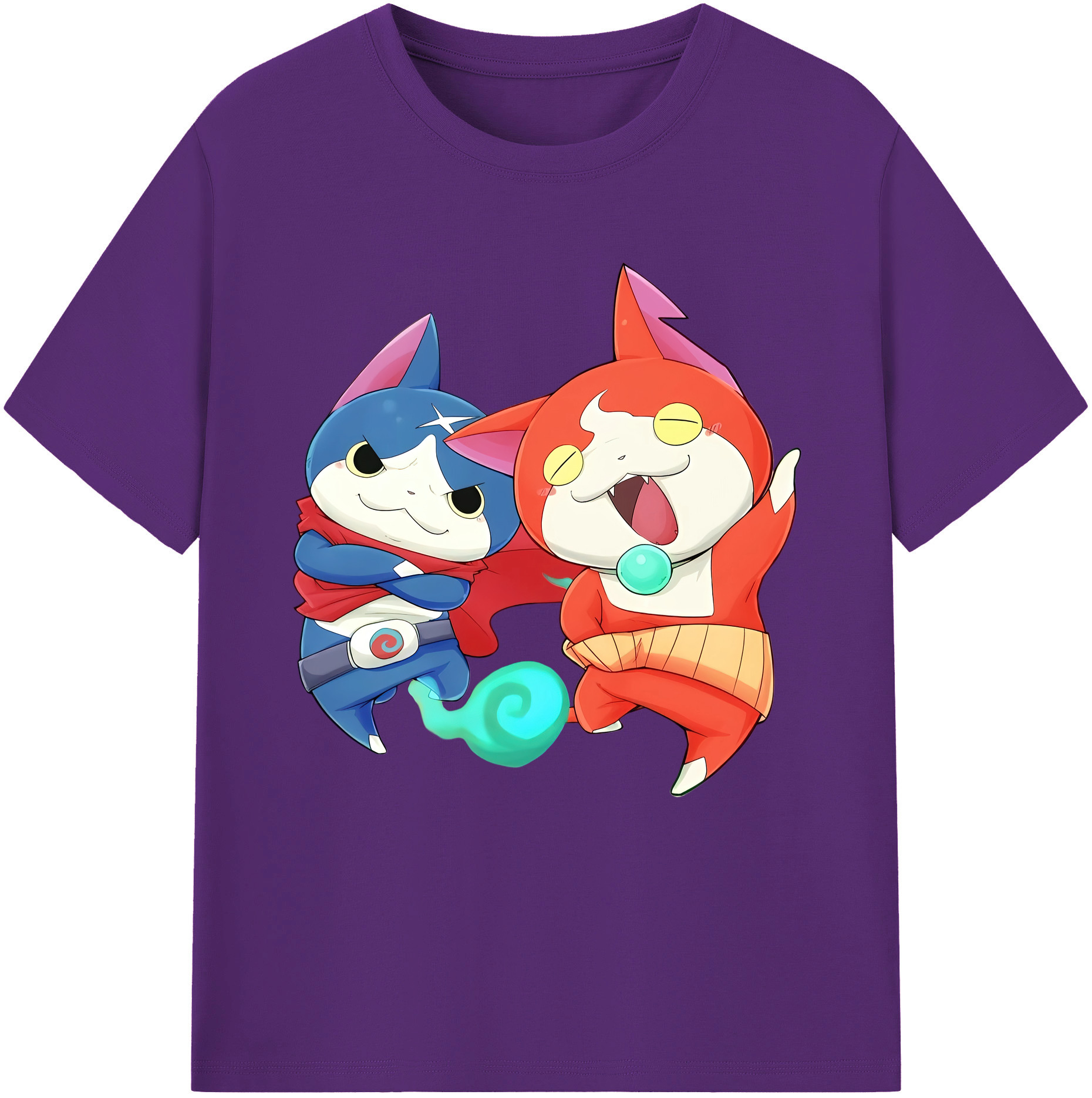 （画像用） 妖怪ウォッチ Yo-kai Watch 綿100％半袖Tシャツ（フロントプリント）
