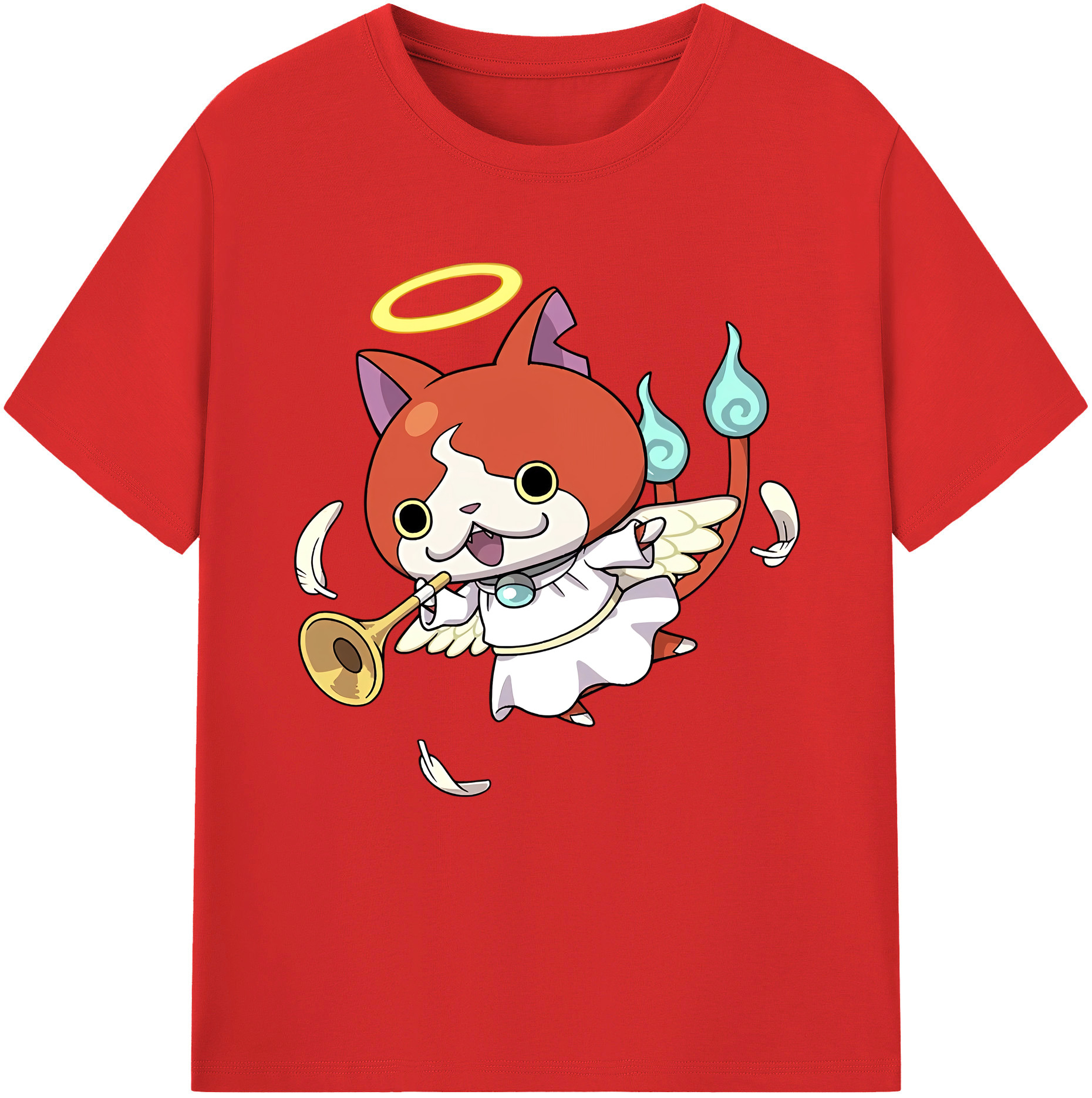 （画像用） 妖怪ウォッチ Yo-kai Watch 綿100％半袖Tシャツ（フロントプリント）
