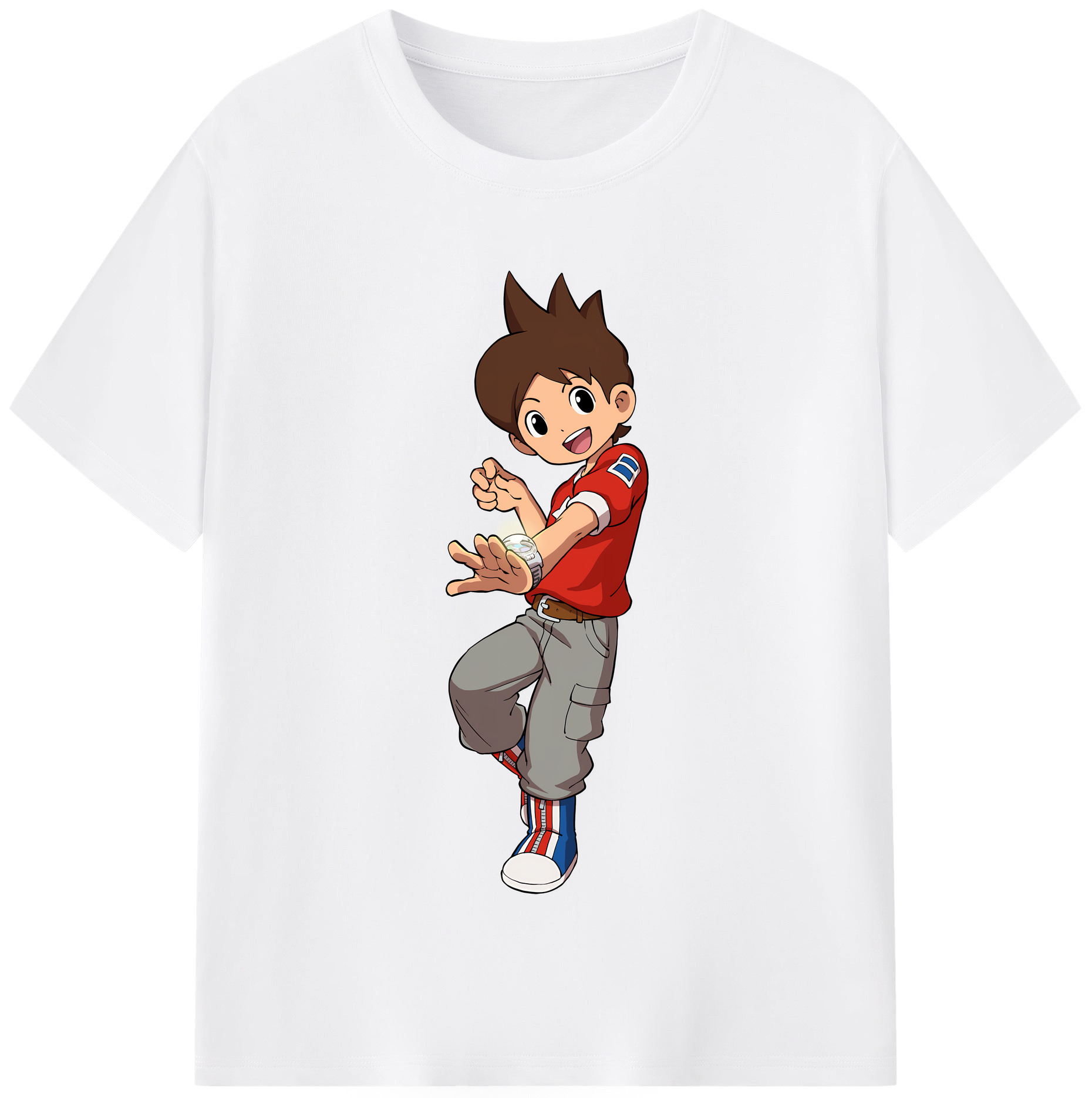 （画像用） 妖怪ウォッチ Yo-kai Watch 綿100％半袖Tシャツ（フロントプリント）