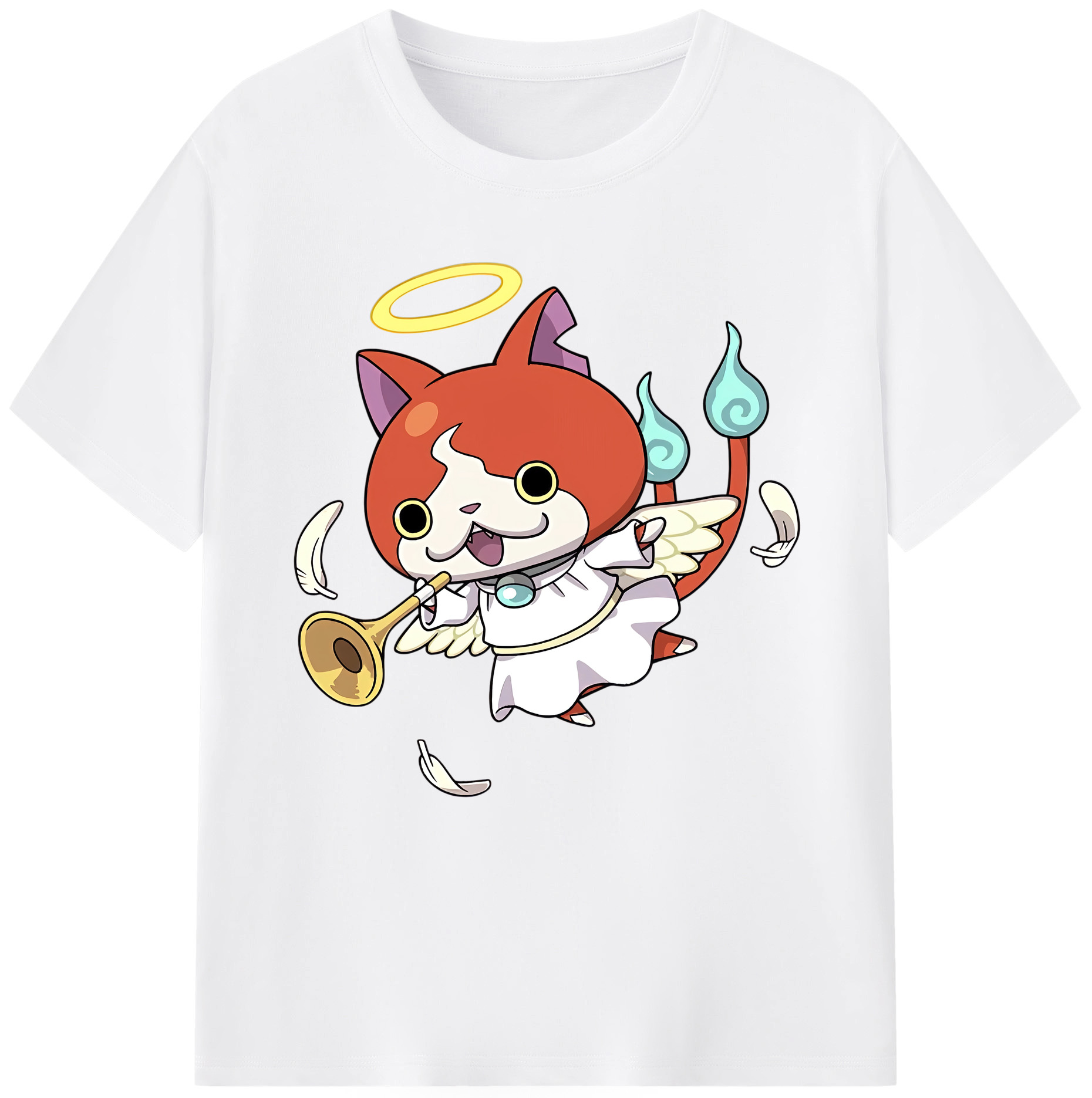 （画像用） 妖怪ウォッチ Yo-kai Watch 綿100％半袖Tシャツ（フロントプリント）