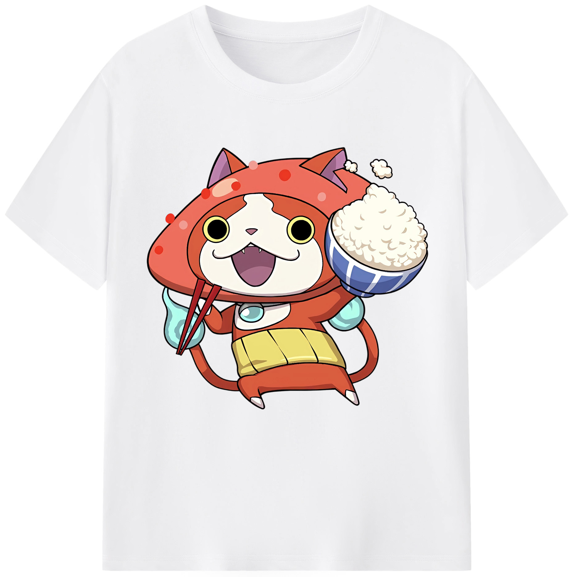 （画像用） 妖怪ウォッチ Yo-kai Watch 綿100％半袖Tシャツ（フロントプリント）