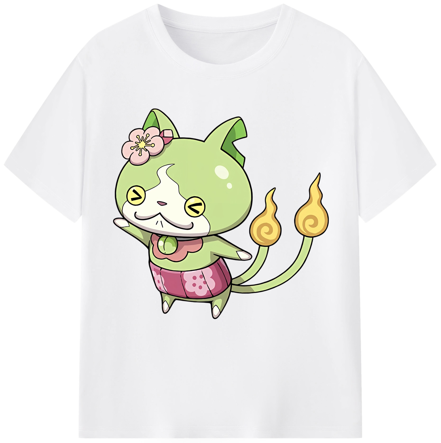 （画像用） 妖怪ウォッチ Yo-kai Watch 綿100％半袖Tシャツ（フロントプリント）