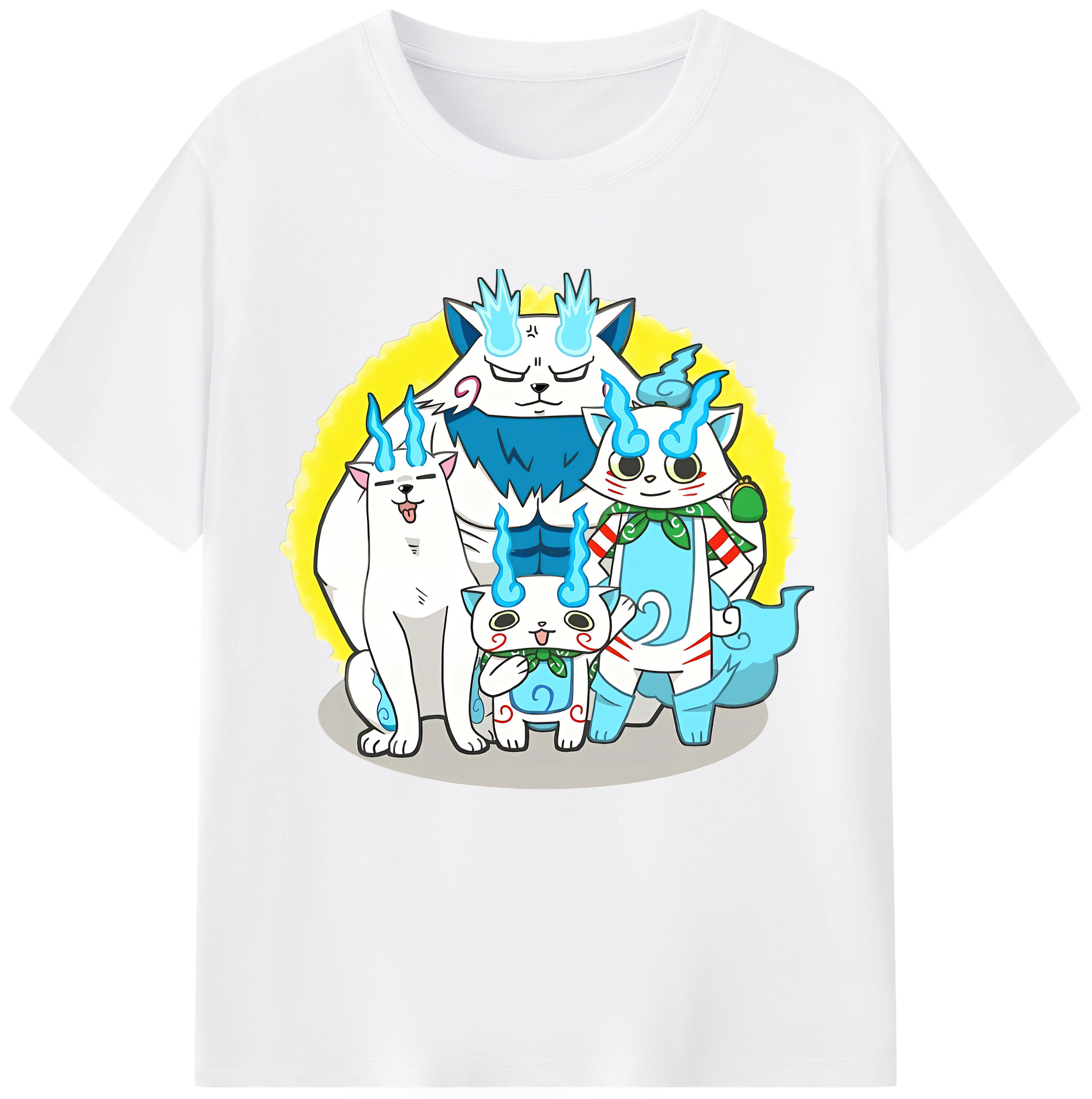 （画像用） 妖怪ウォッチ Yo-kai Watch 綿100％半袖Tシャツ（フロントプリント）