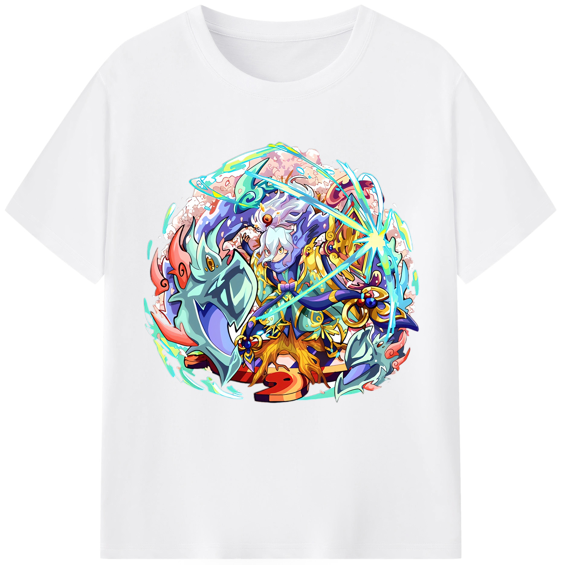 （画像用） 妖怪ウォッチ Yo-kai Watch 綿100％半袖Tシャツ（フロントプリント）