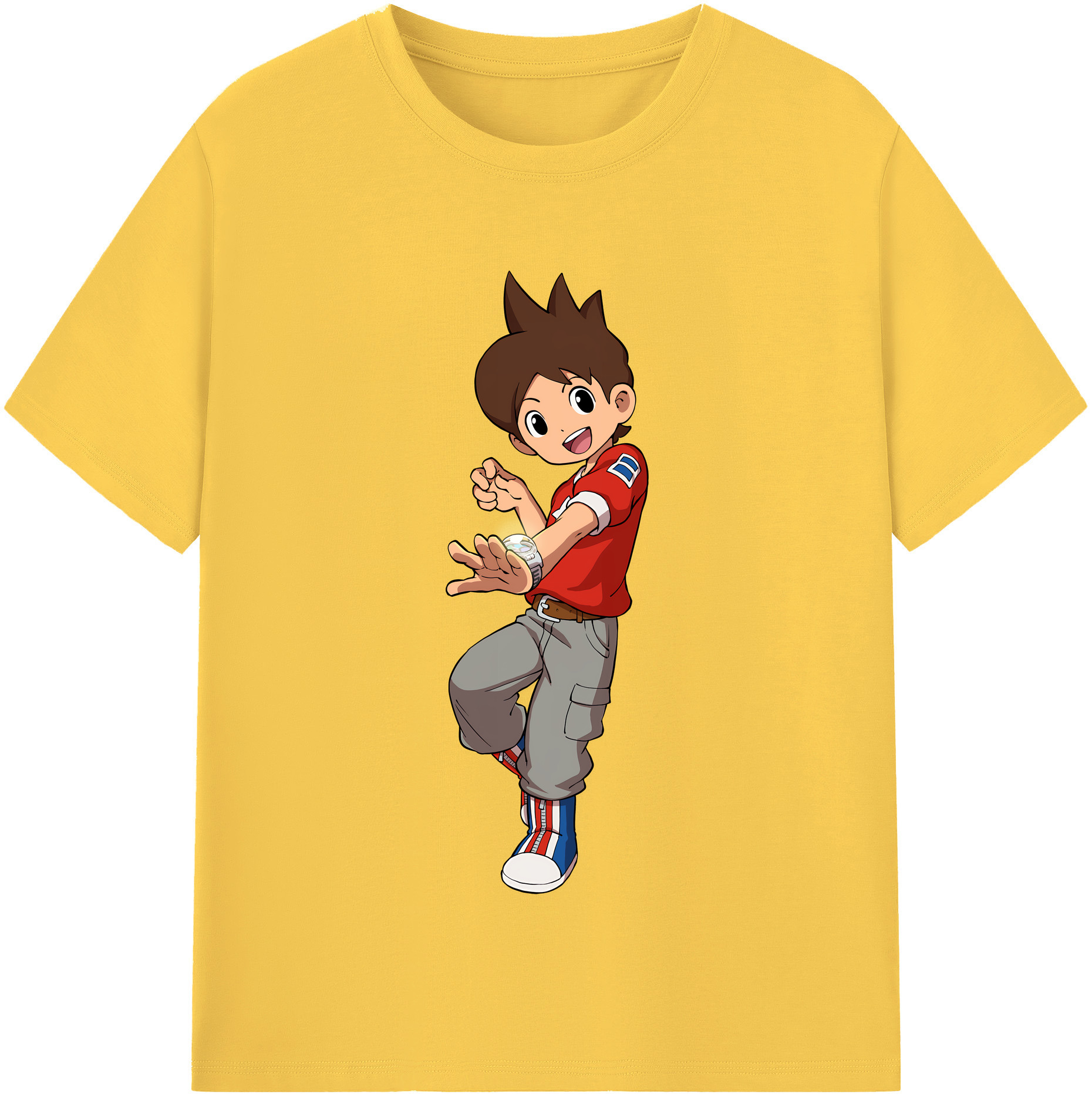 （画像用） 妖怪ウォッチ Yo-kai Watch 綿100％半袖Tシャツ（フロントプリント）