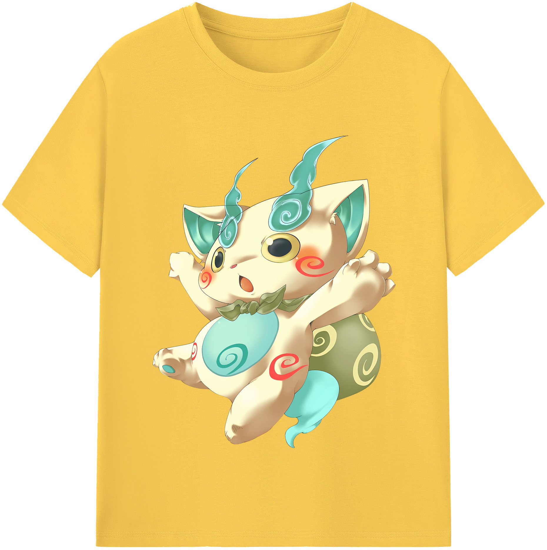 （画像用） 妖怪ウォッチ Yo-kai Watch 綿100％半袖Tシャツ（フロントプリント）