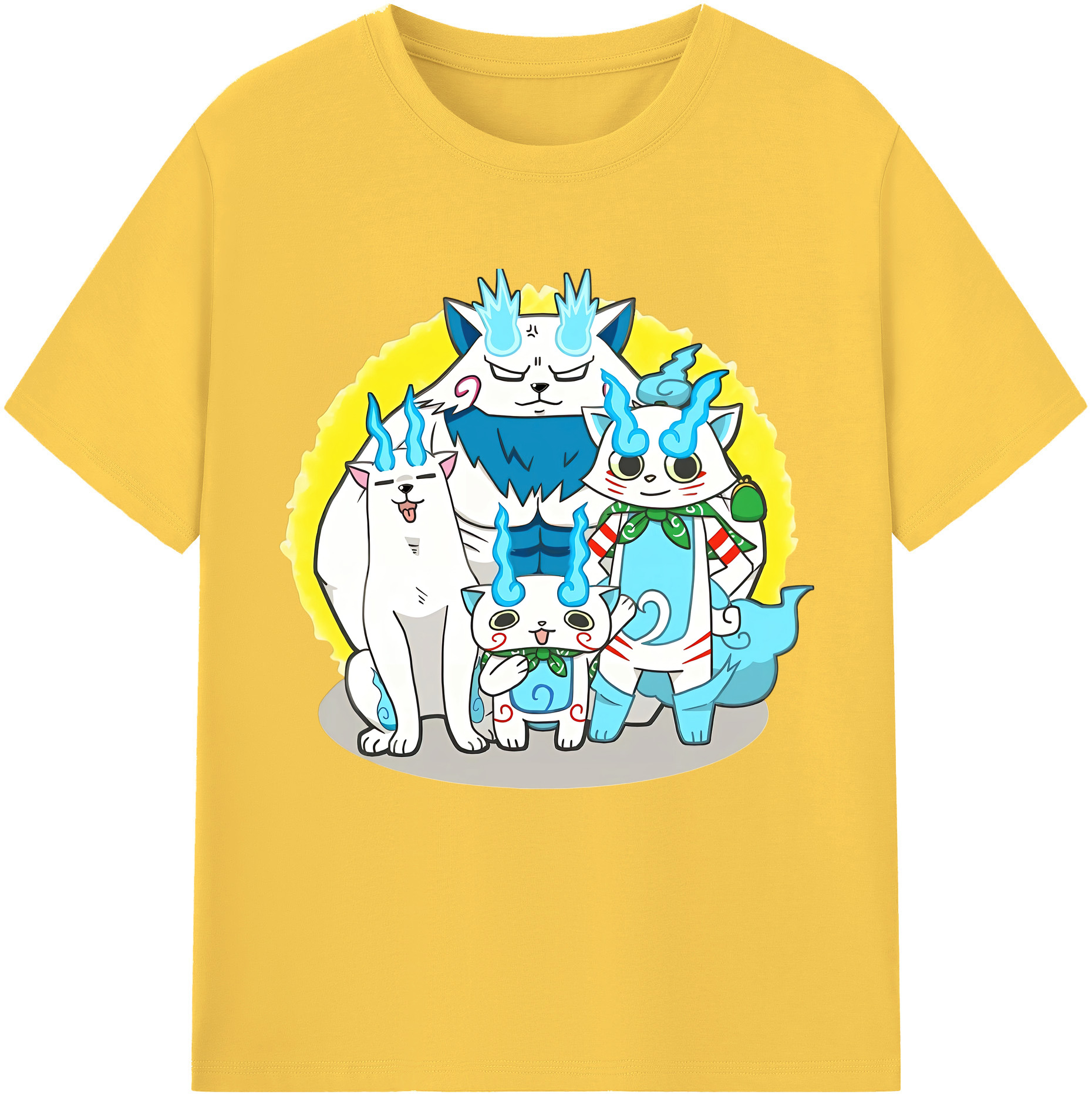 （画像用） 妖怪ウォッチ Yo-kai Watch 綿100％半袖Tシャツ（フロントプリント）