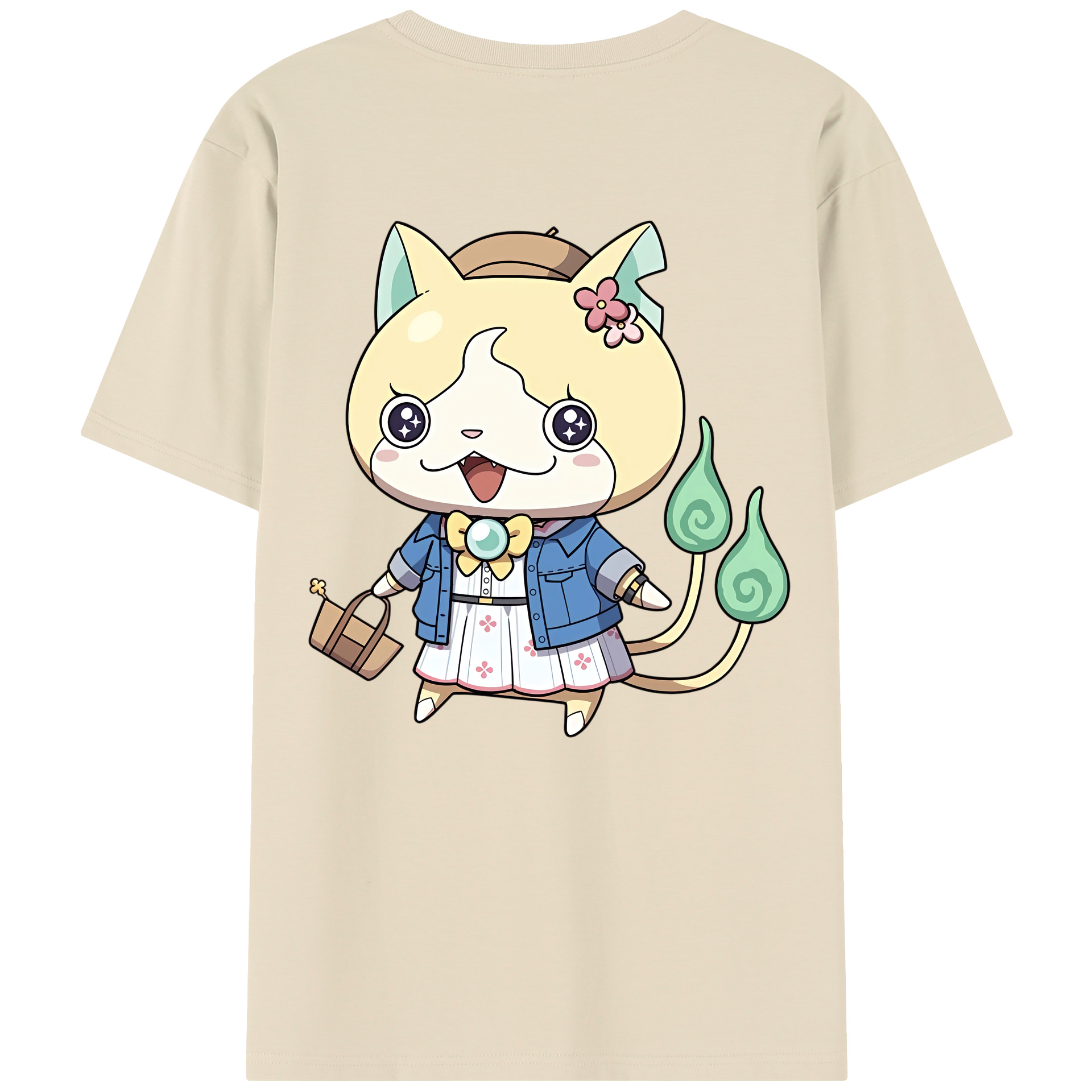 （画像用） 妖怪ウォッチ Yo-kai Watch 綿100％半袖Tシャツ（背面プリント）
